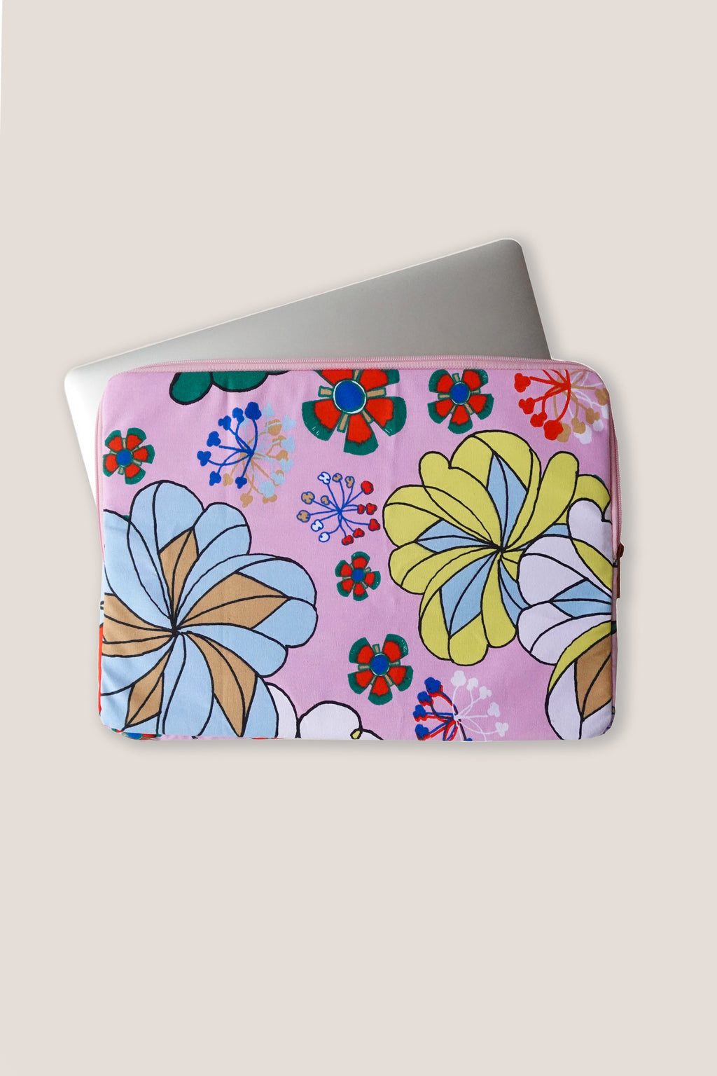 Laptop Bag - Bunga Raya Pink (Large)