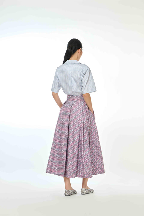 50's Skirt - Bus Mini Pink