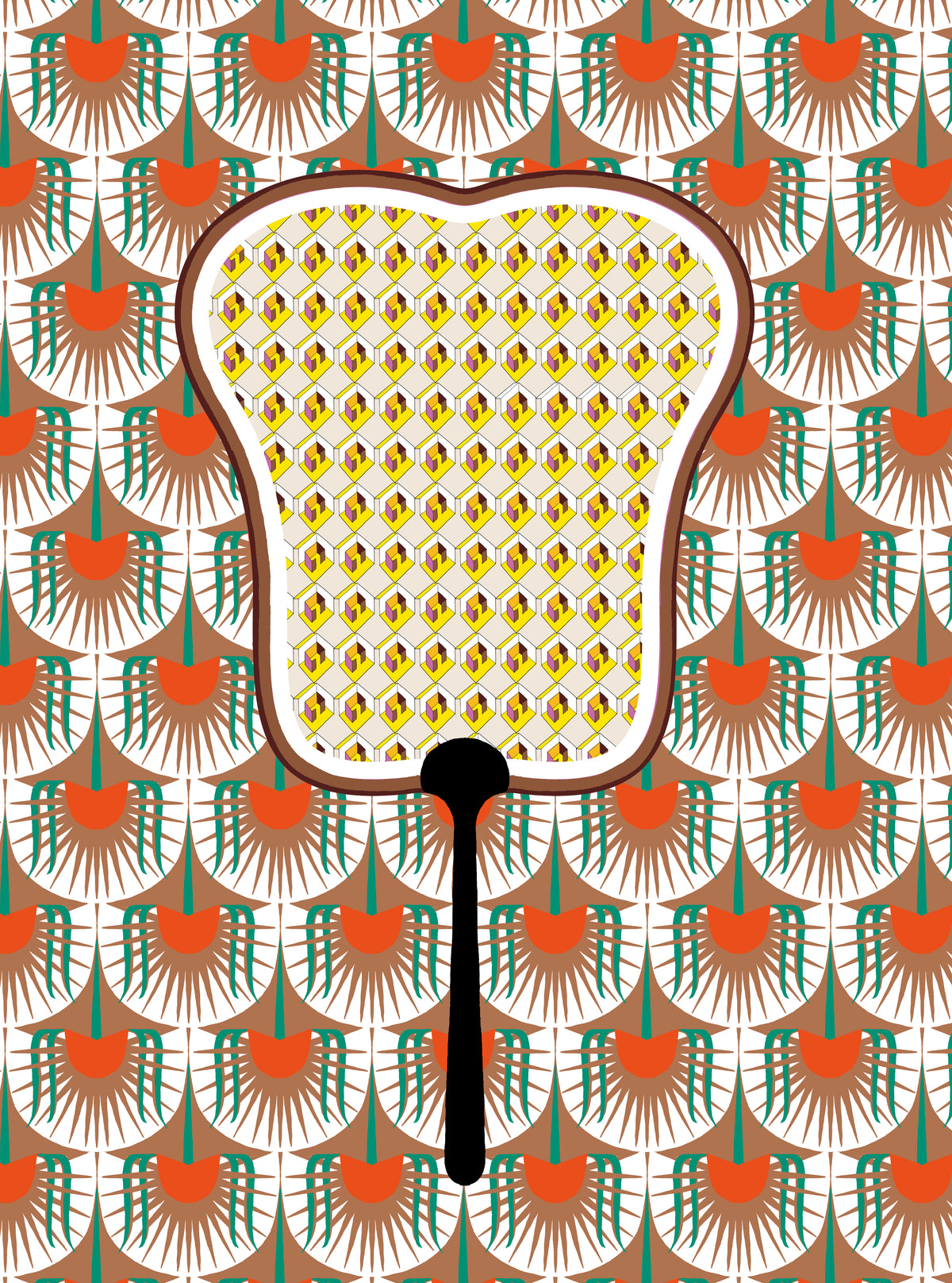 I'm a Fan - Palm Patio - Art Print A3