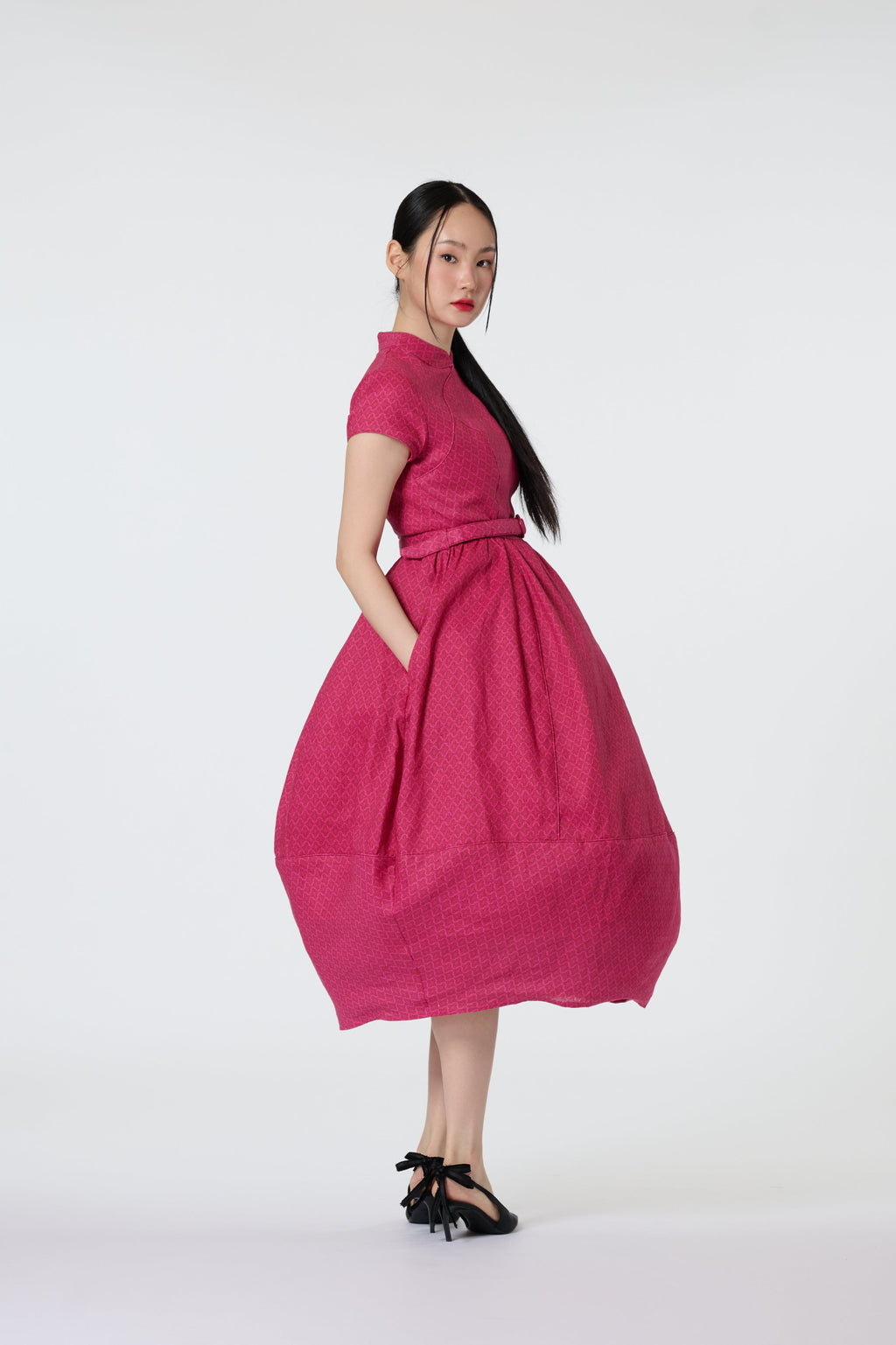 Balloon Cheongsam - Sharp In Style Magenta