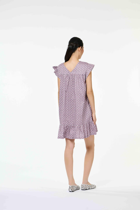 Bella Dress - Bus Mini Pink