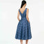 Retro Ladies Dress - Dancing Lady Cobalt