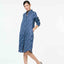 Classic Shirt Dress - Dancing Lady Cobalt
