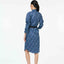 Classic Shirt Dress - Dancing Lady Cobalt