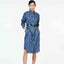 Classic Shirt Dress - Dancing Lady Cobalt