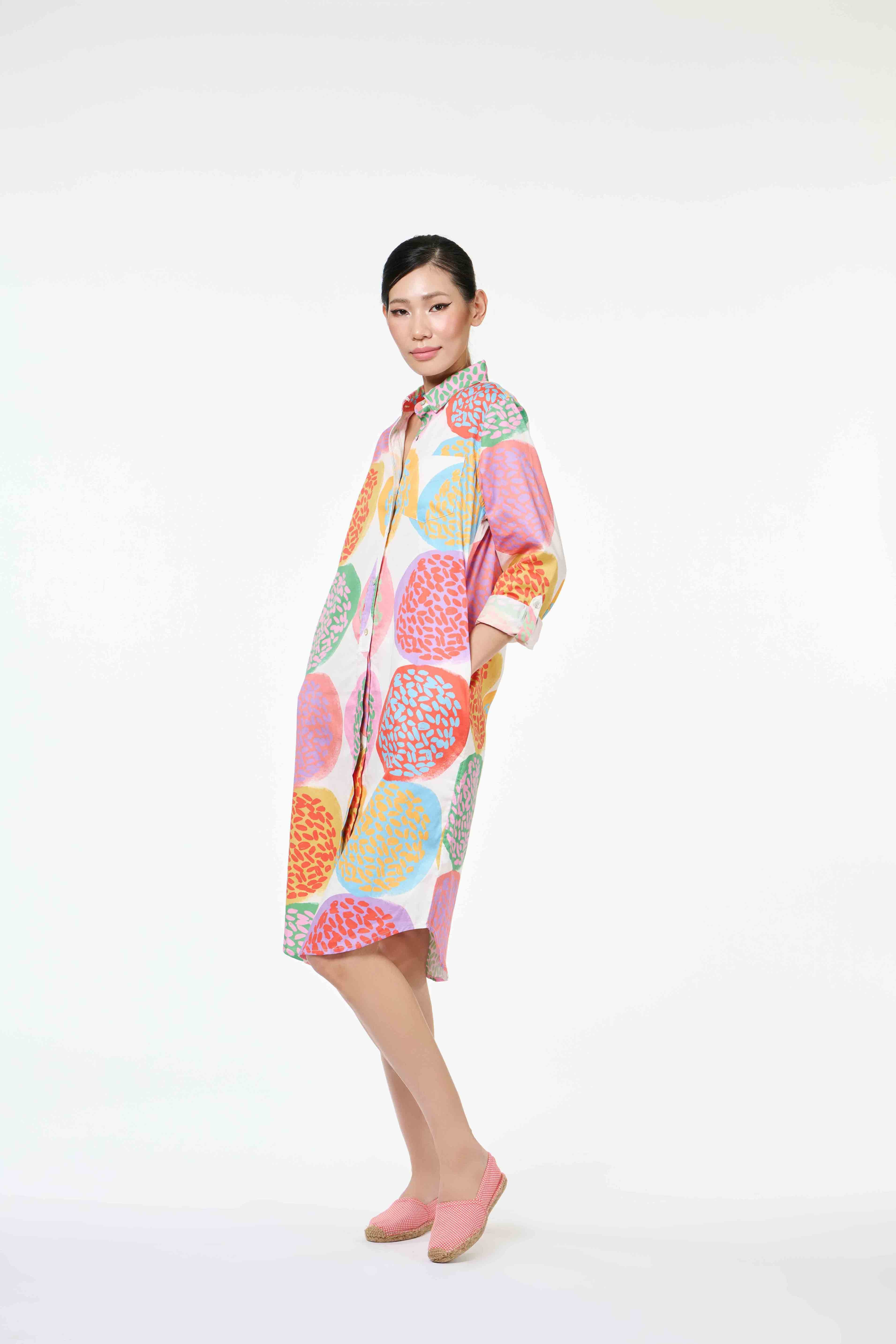 Classic Shirt Dress - Kuih Bom Fiesta