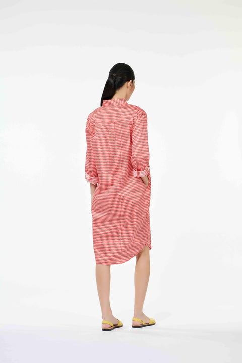 Classic Shirt Dress - Sila Duduk Red