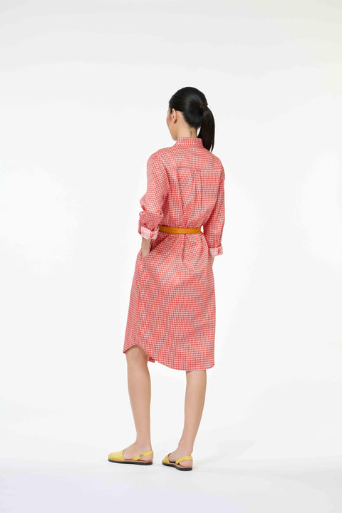 Classic Shirt Dress - Sila Duduk Red