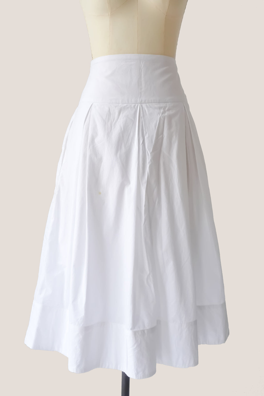 Midi Skirt - White