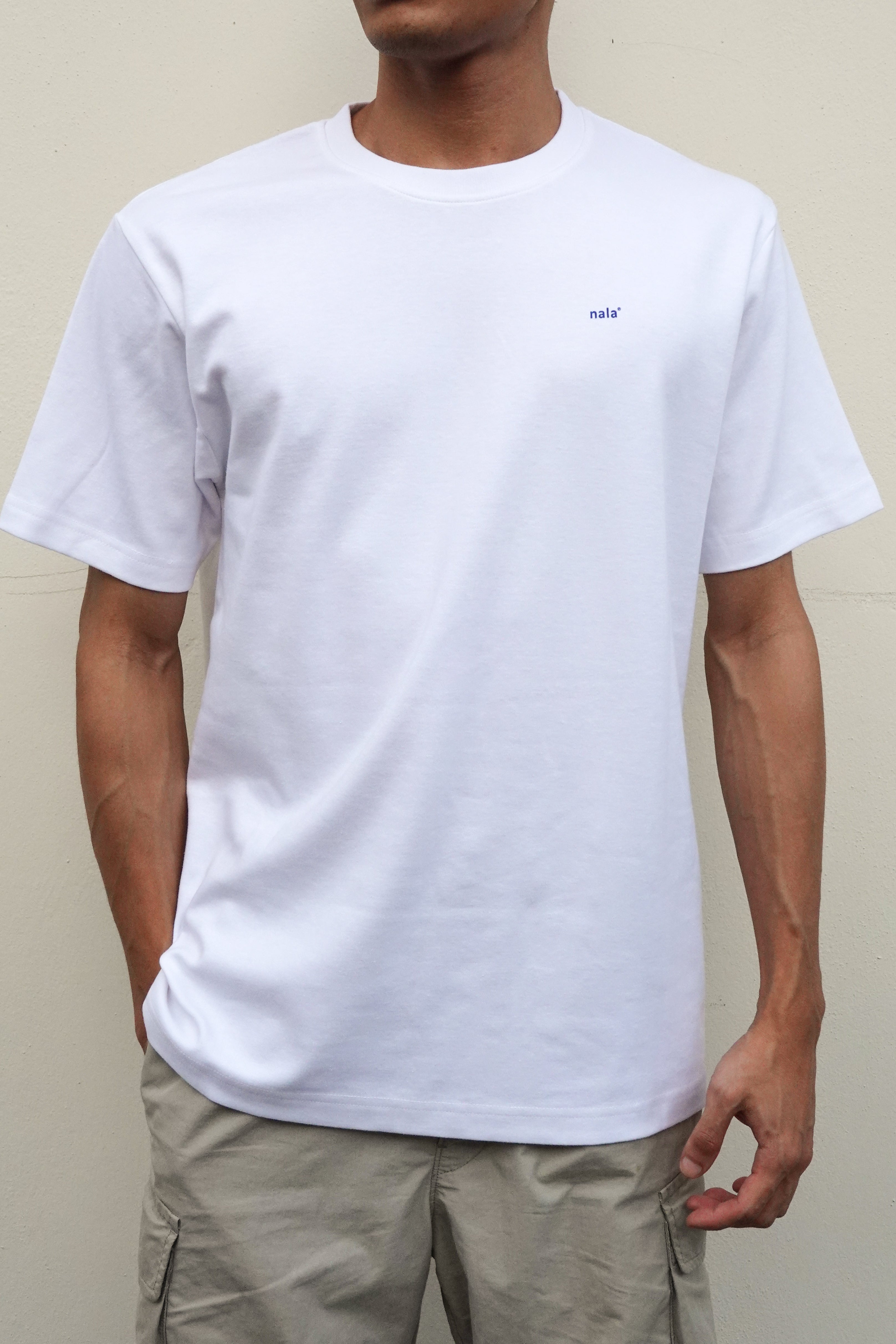 T-Shirt Mandi Blue - White