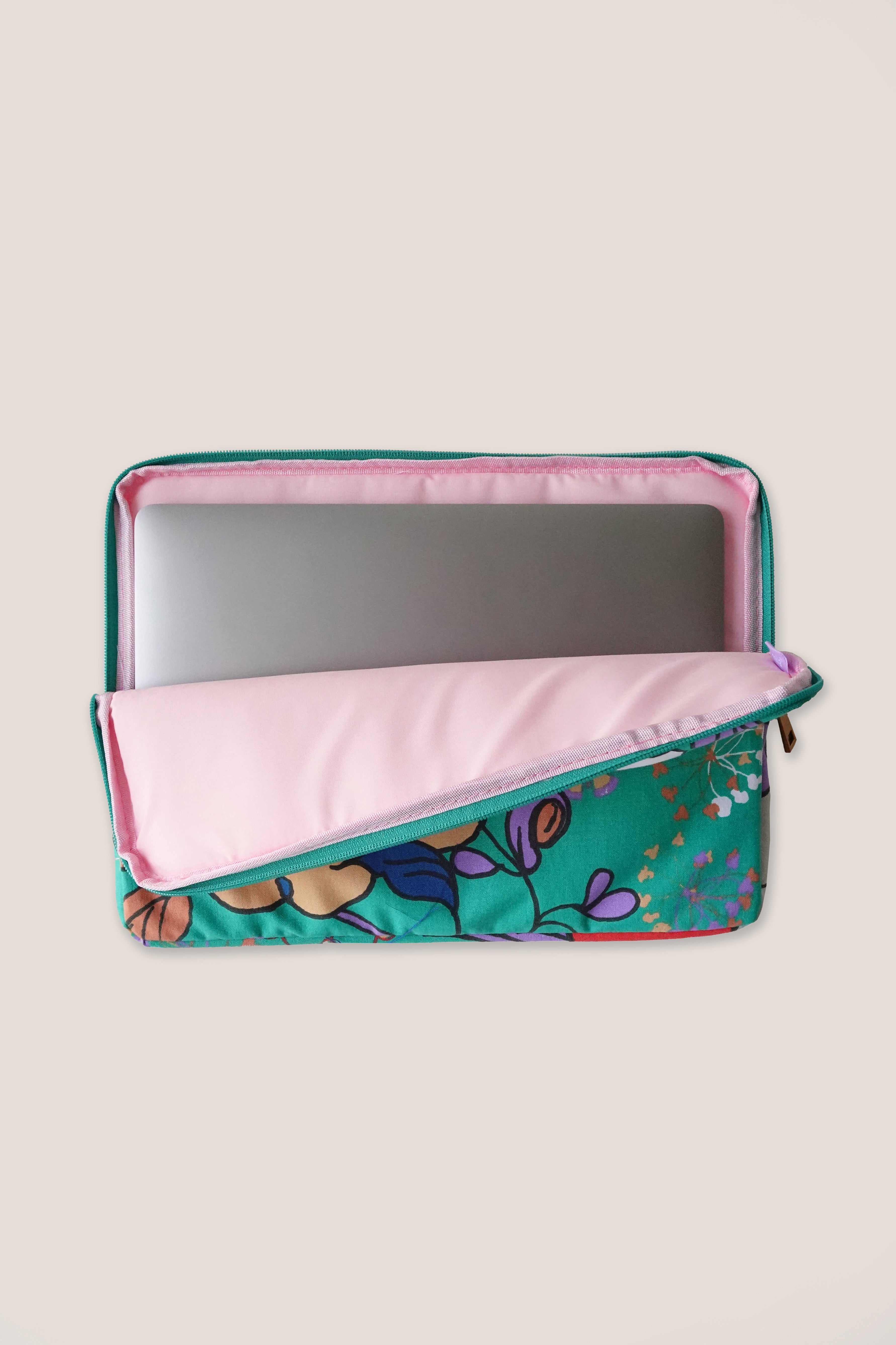 Laptop Bag Bunga Raya Green (Small)