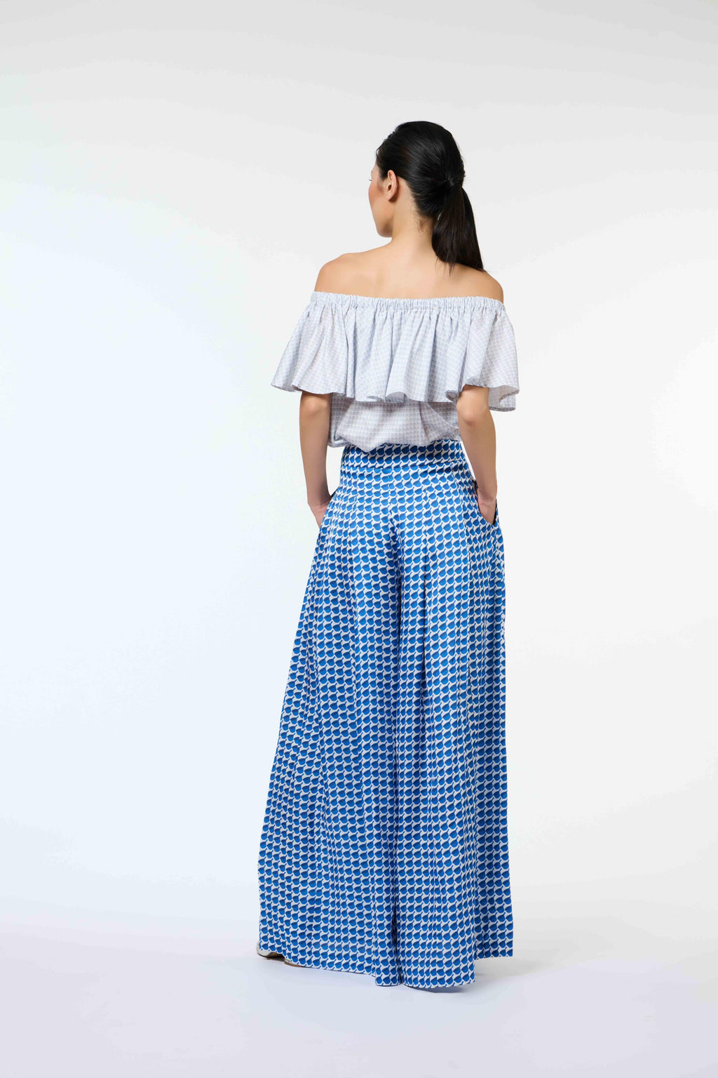 Flair Pants - Mandi Blue