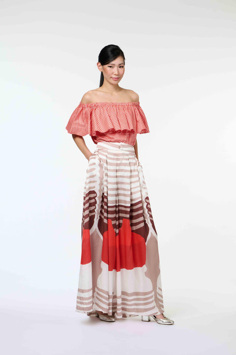 Flair Pants - Soya Red