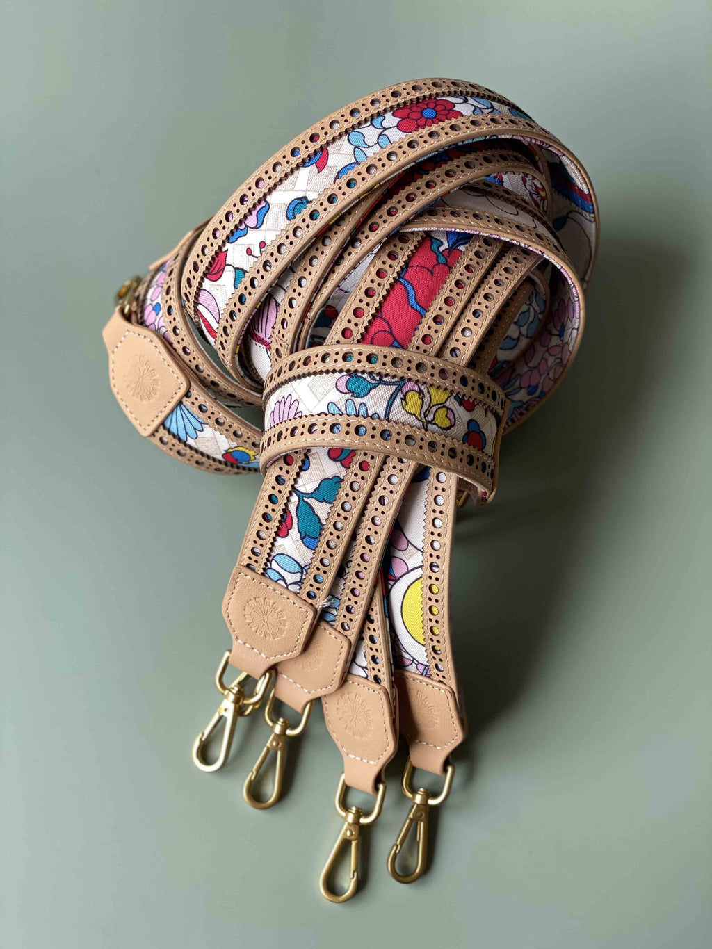 Shoulder Strap (Leather) - Mandi Bunga White