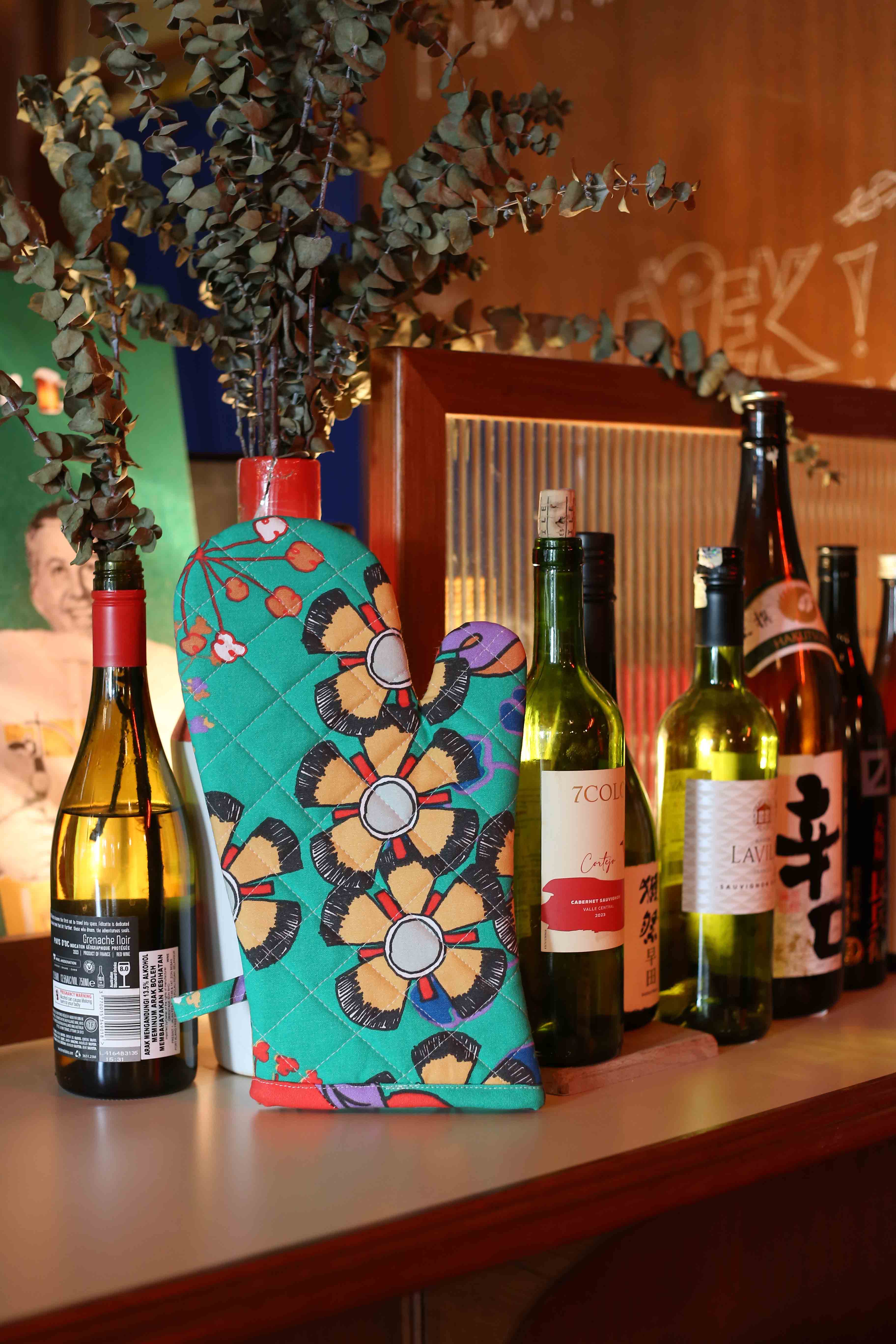 Glove - Bunga Raya Green