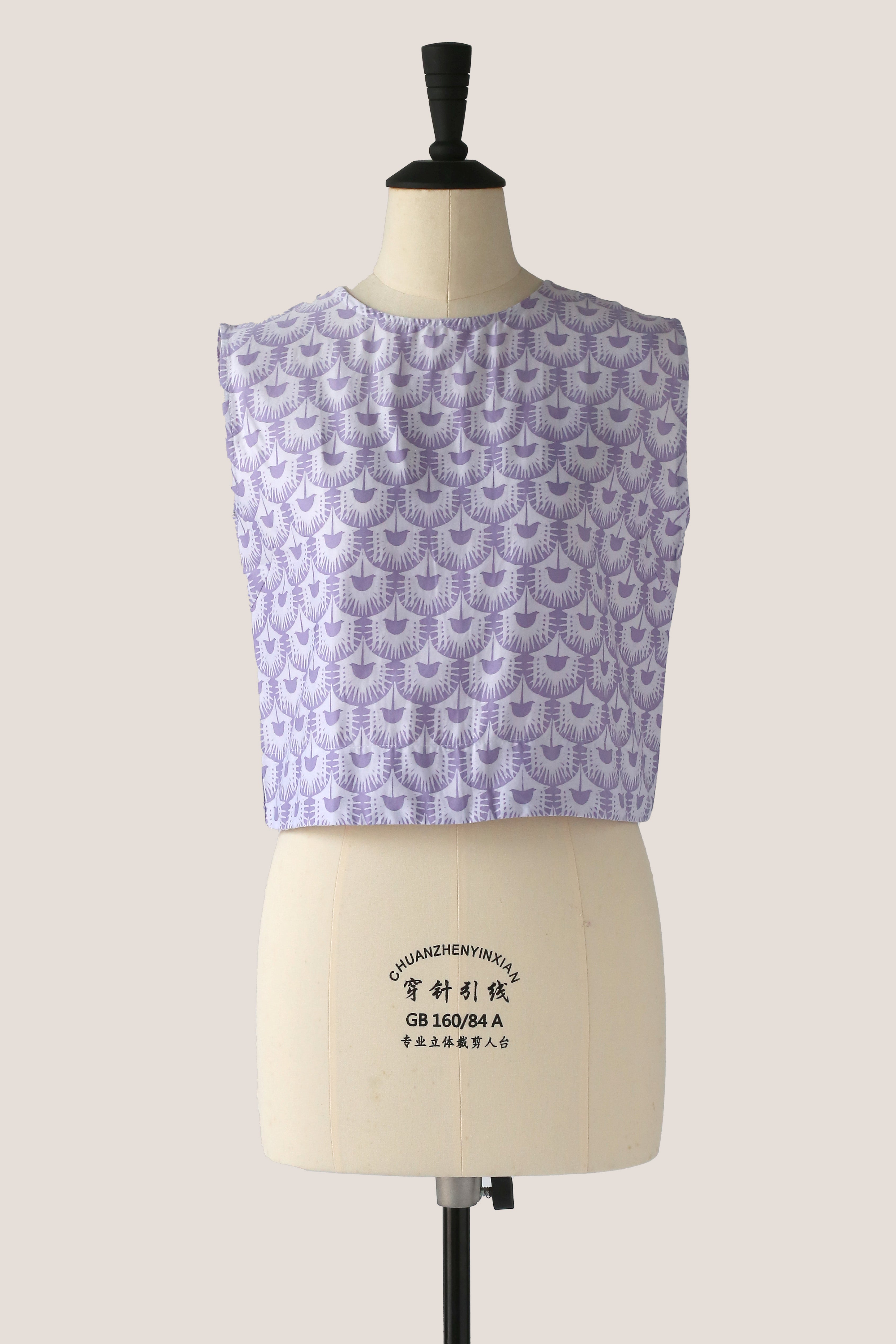 Crop Top - Palm Patio Lavender