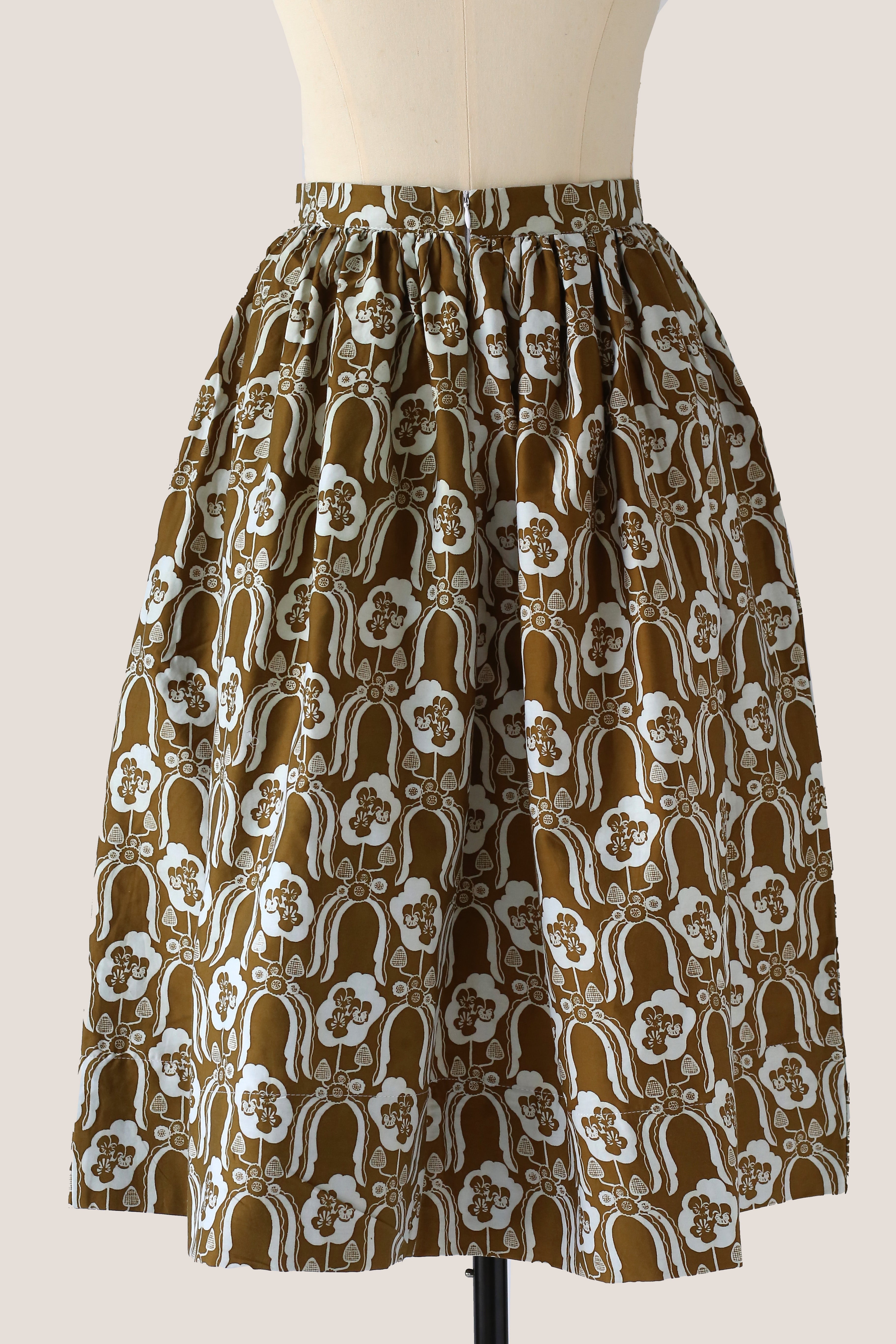 Jalan Jalan Skirt - Violets & Radiccio Olive