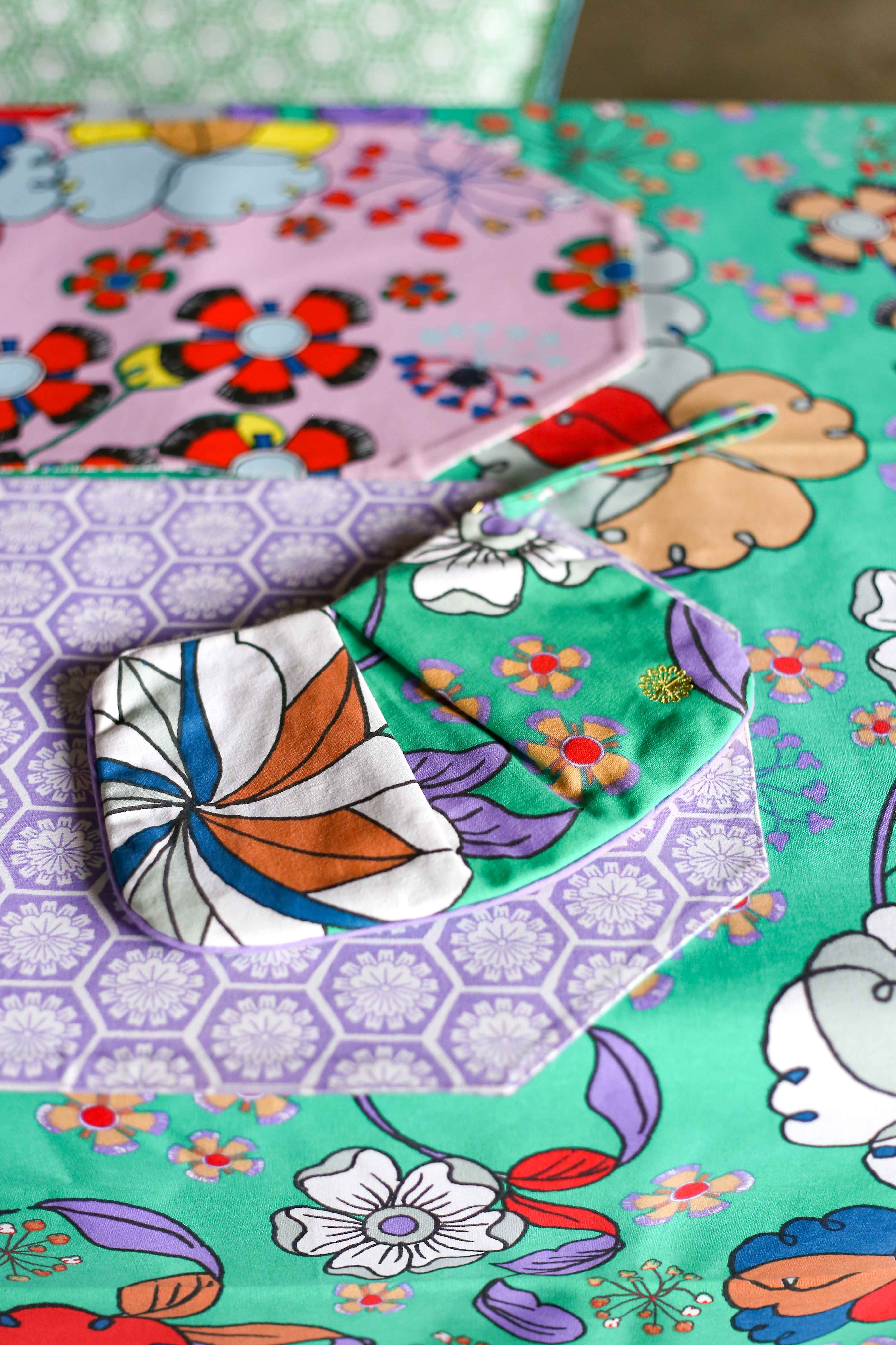 Pouch - Bunga Raya Green