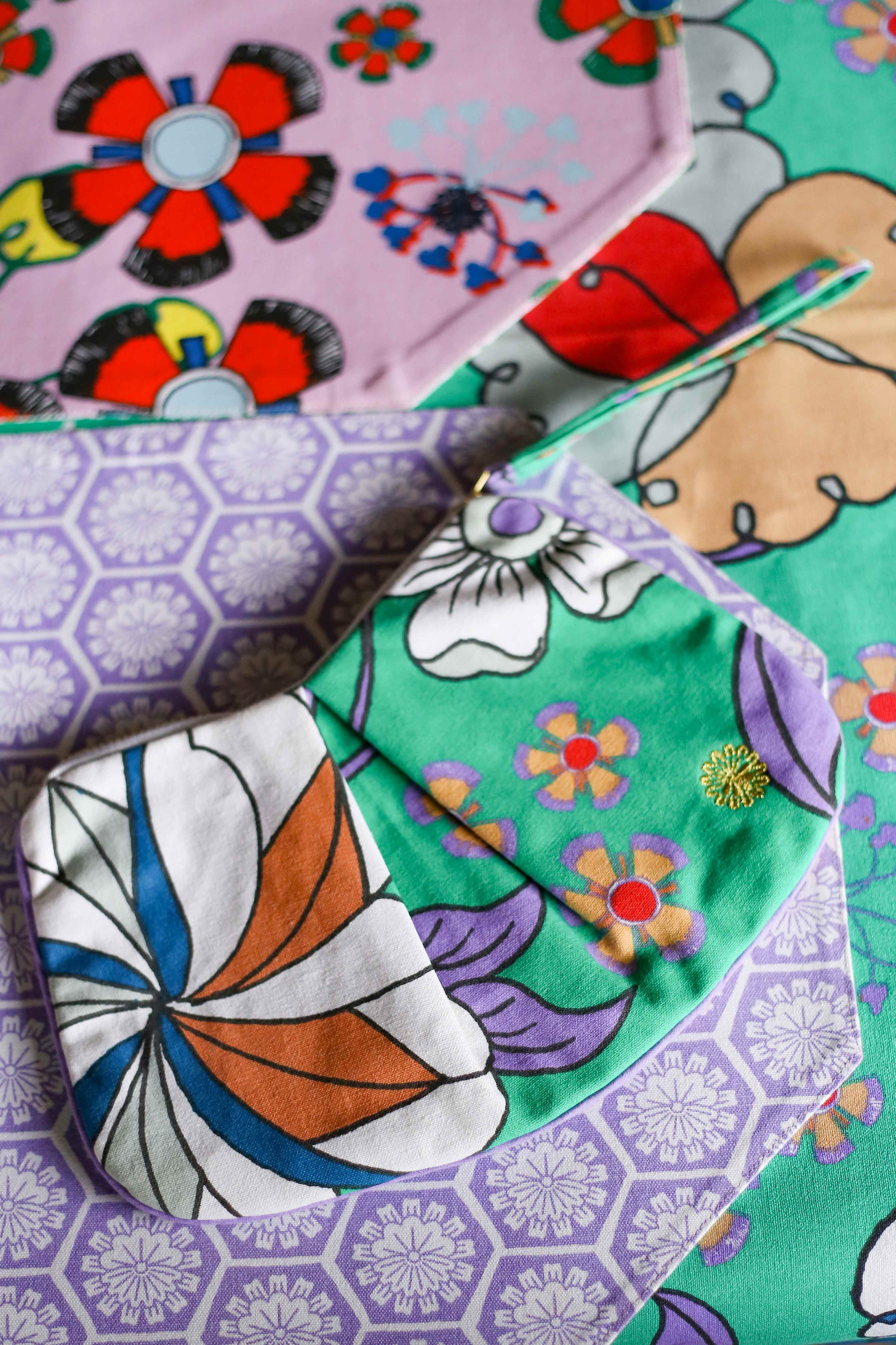 Pouch - Bunga Raya Green