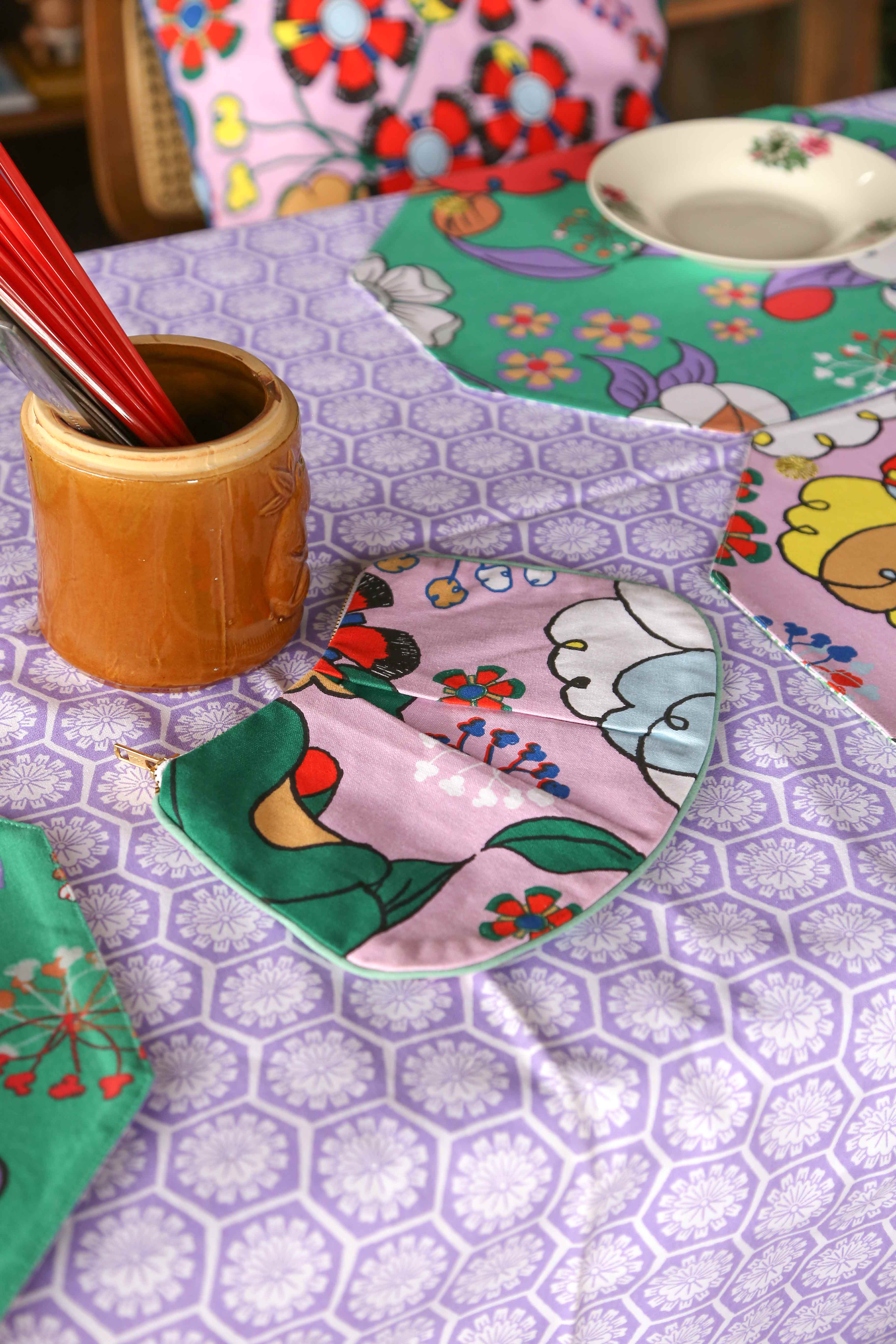 Pouch - Bunga Raya Pink