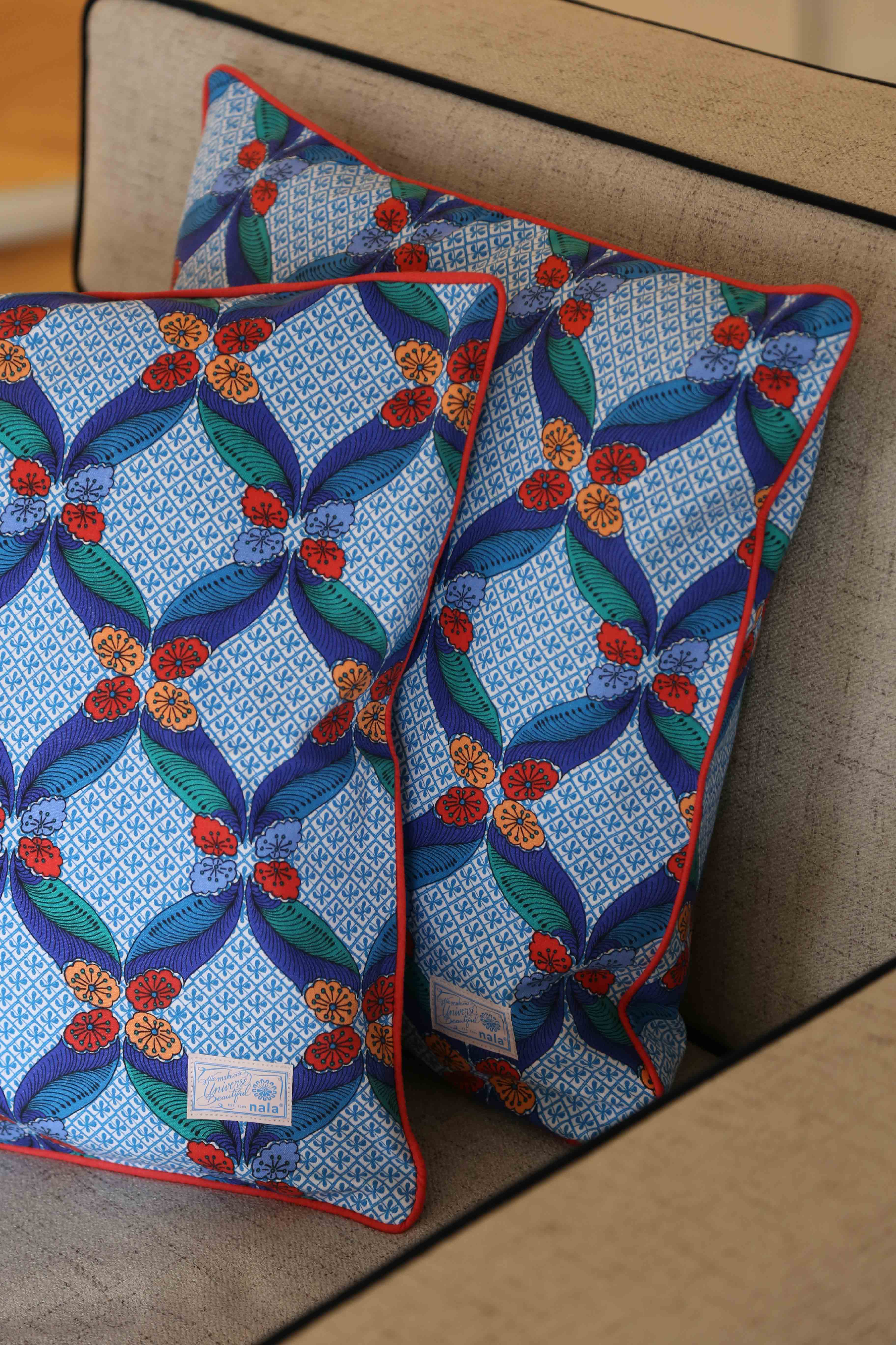 Square Cushion - Seal The Deal Blue