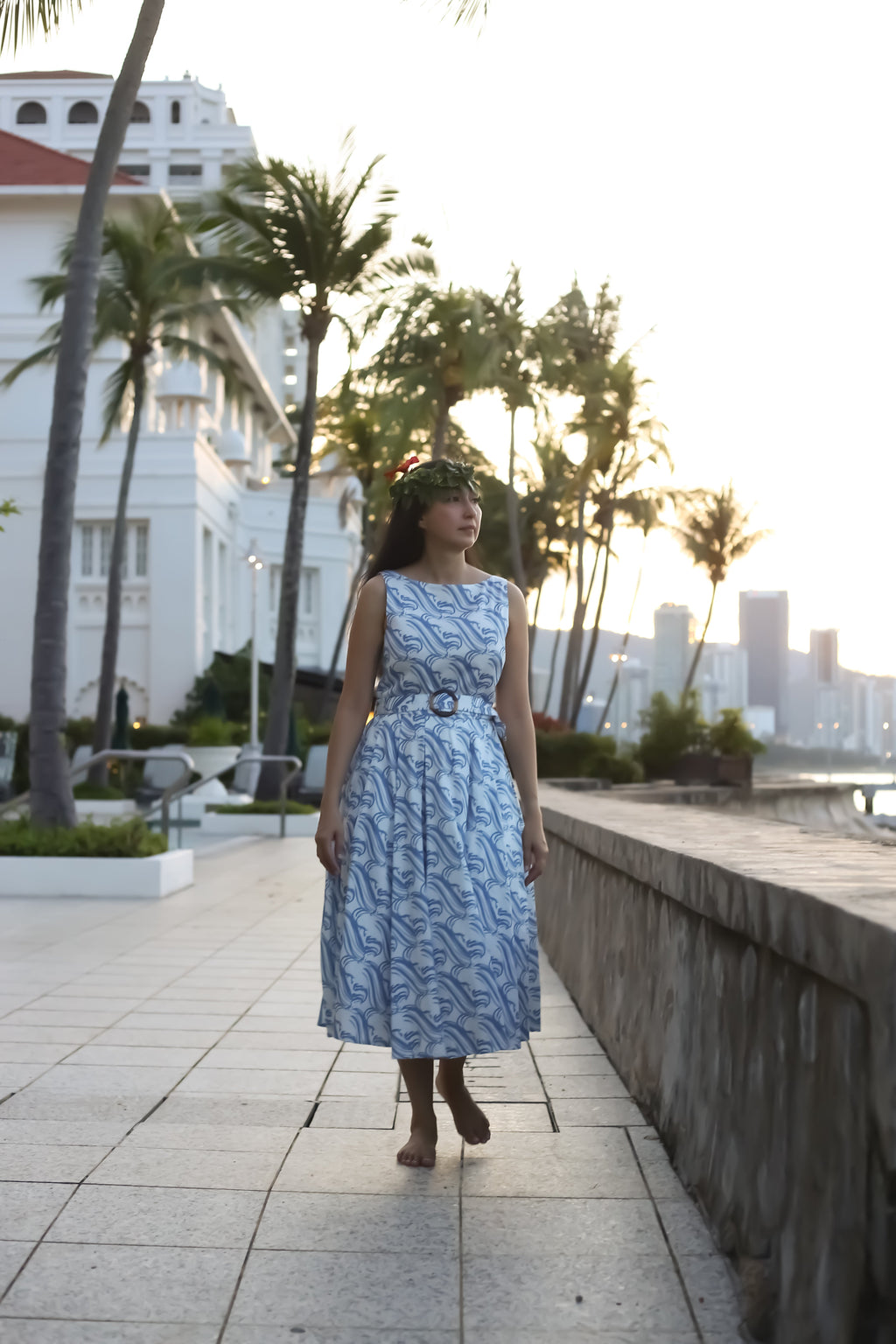 Retro Dress - Waterfall Blue
