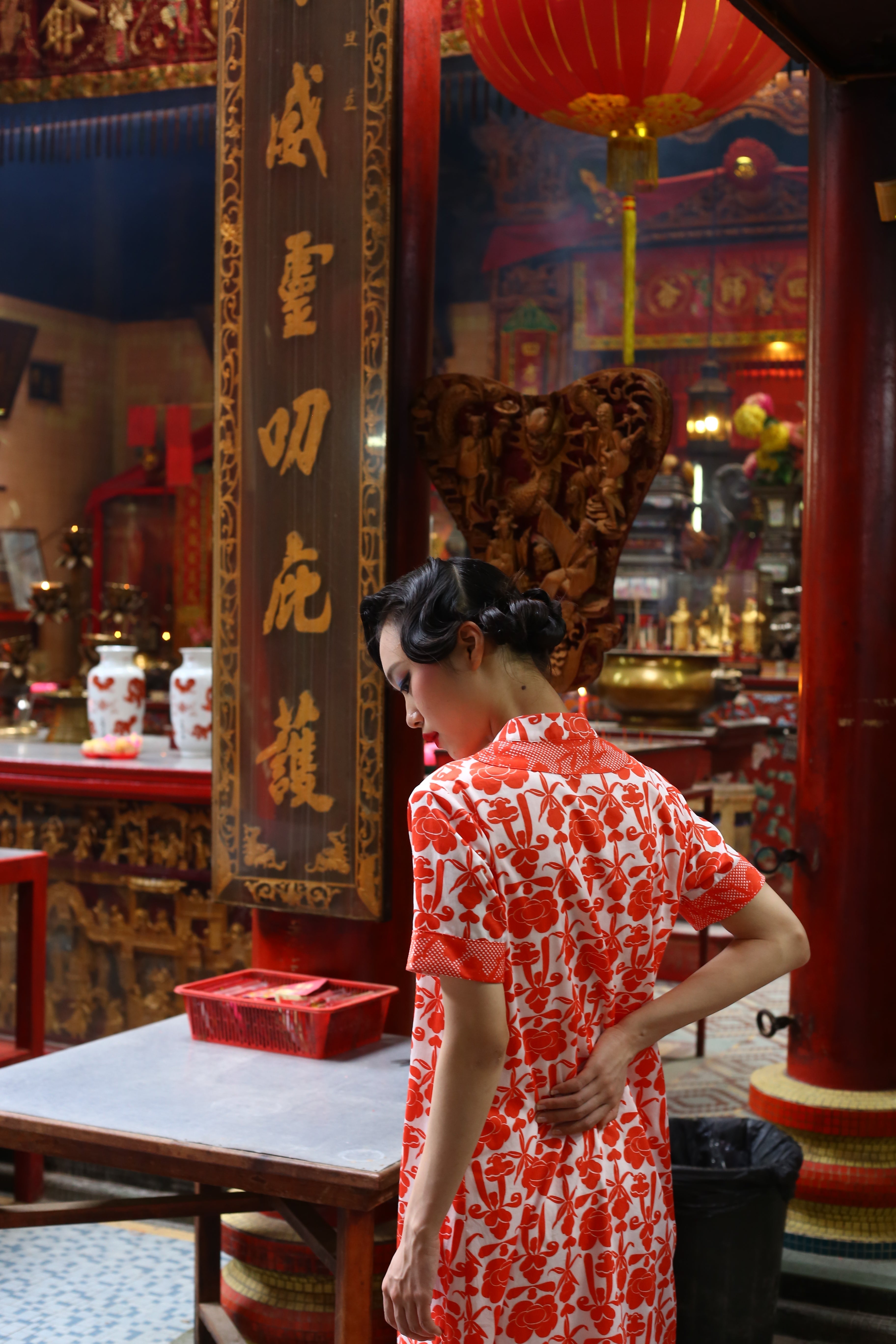 Long Cheongsam- Red With Love