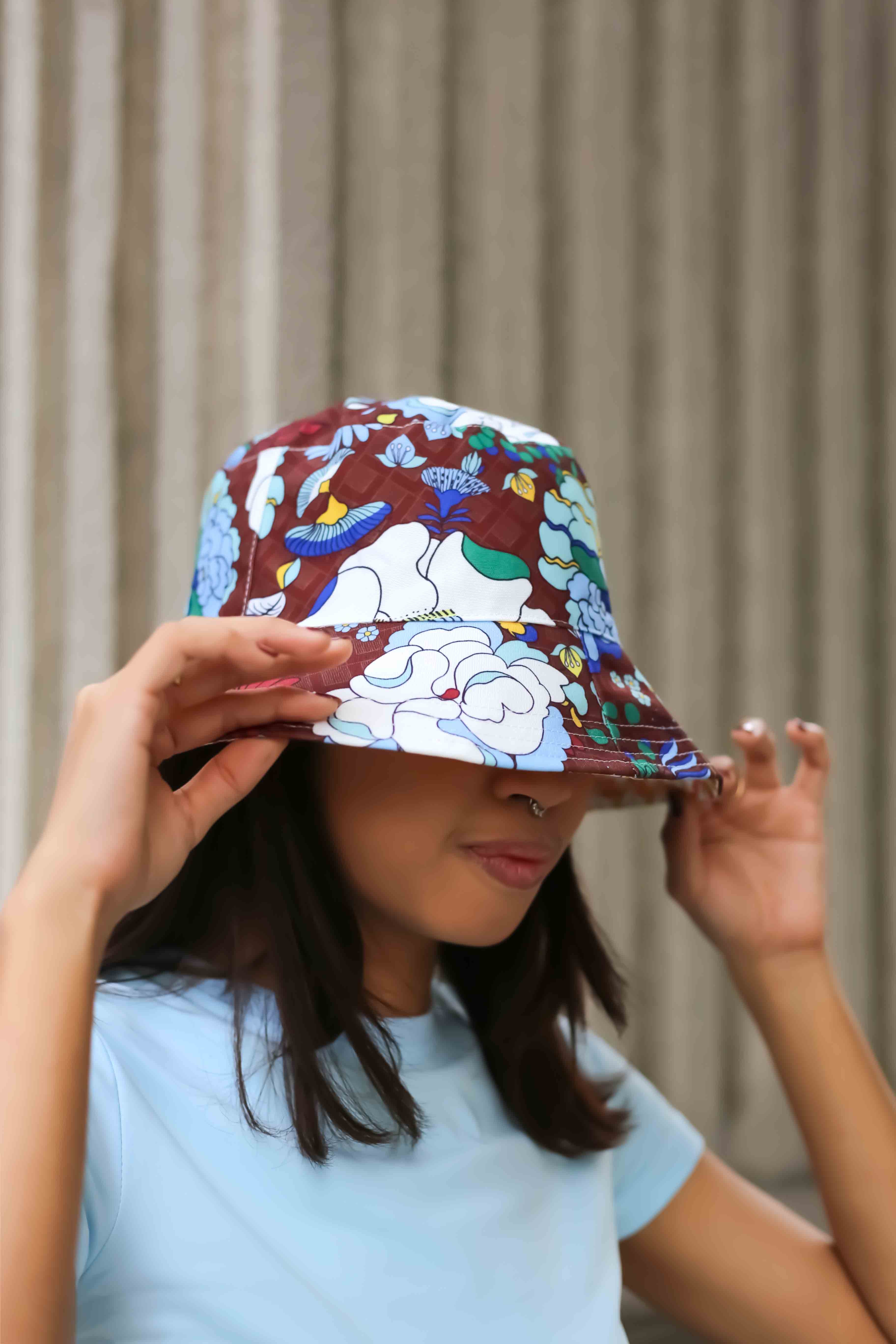 Bucket Hat  - Mandi Bunga Chocolate