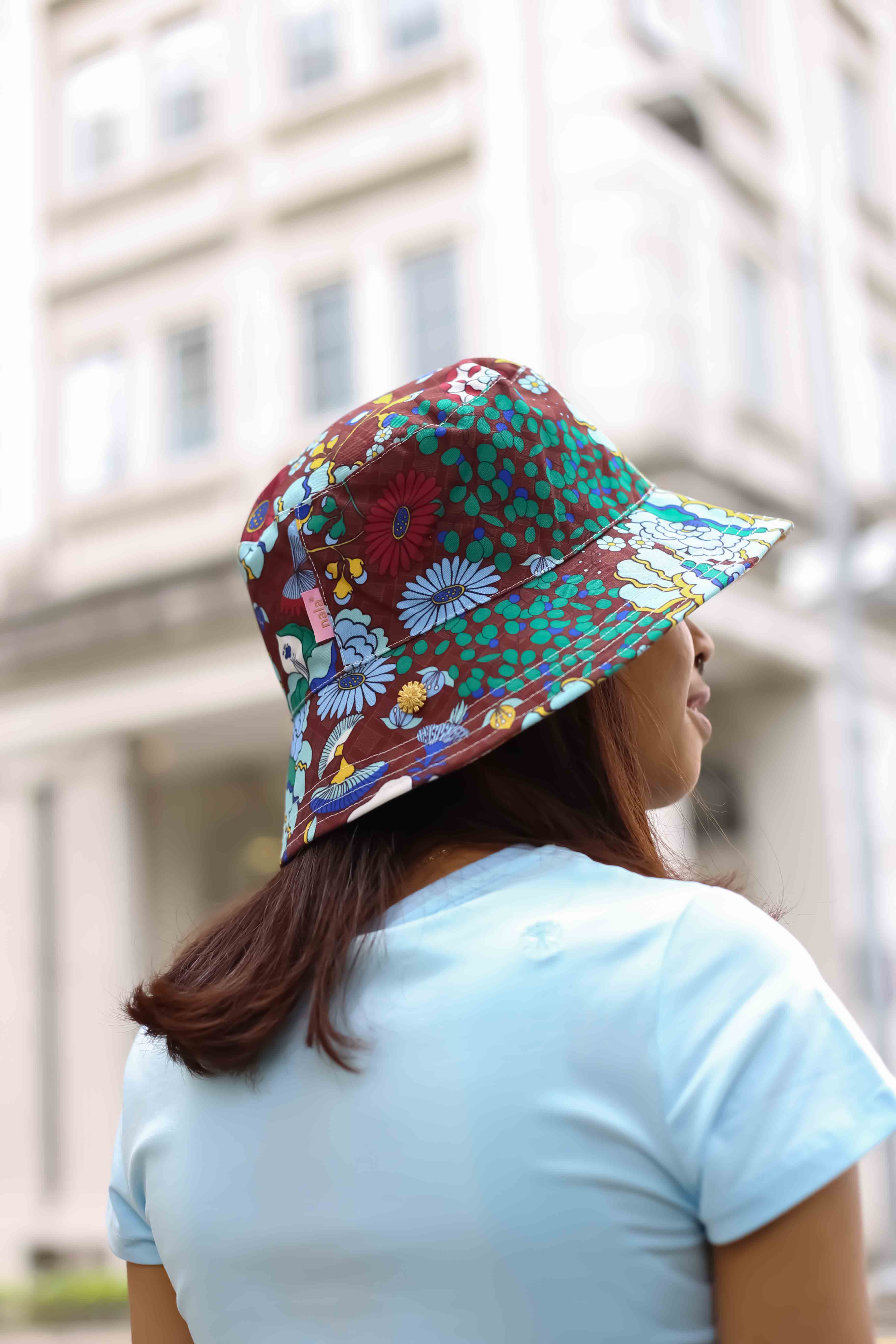 Bucket Hat  - Mandi Bunga Chocolate
