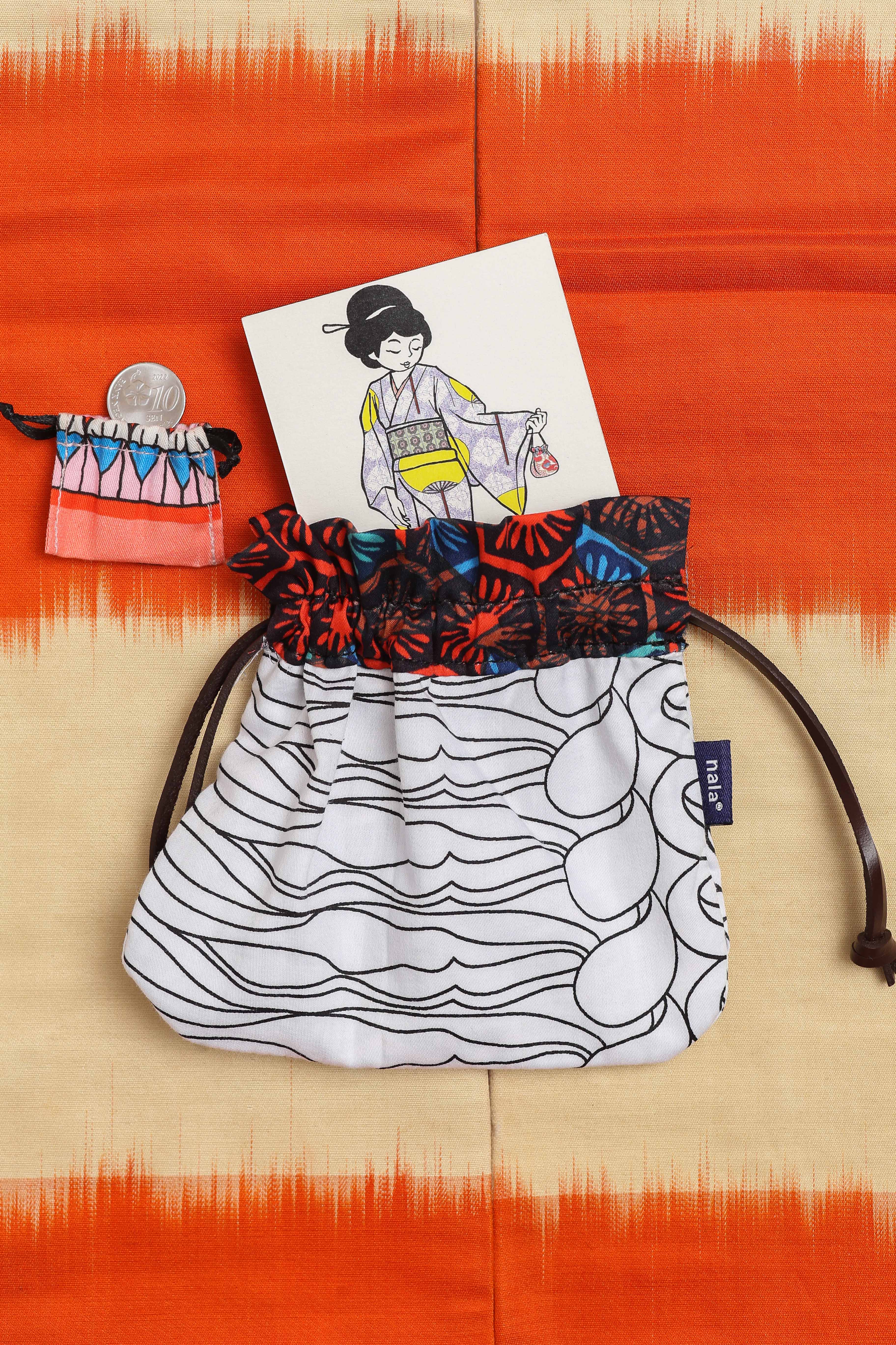 Kinchaku Pouch - The Oriental White