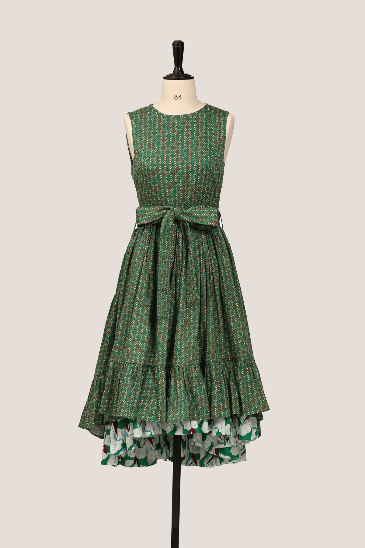 Frill Dress - Orchid Green