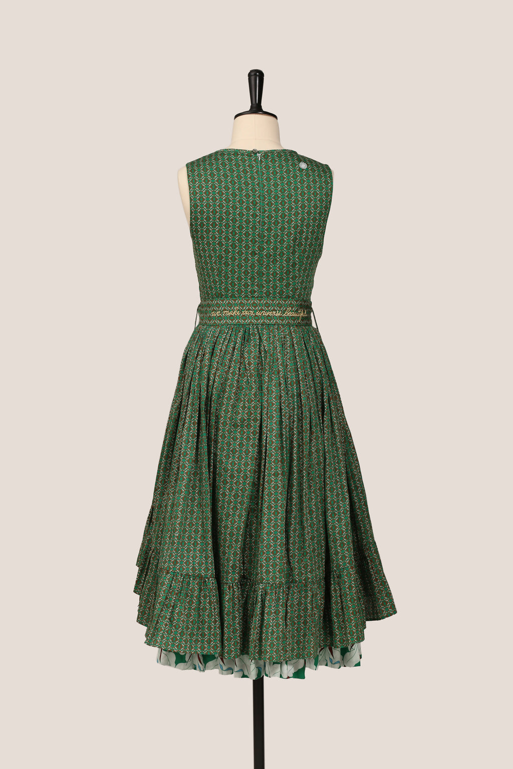 Frill Dress - Orchid Green