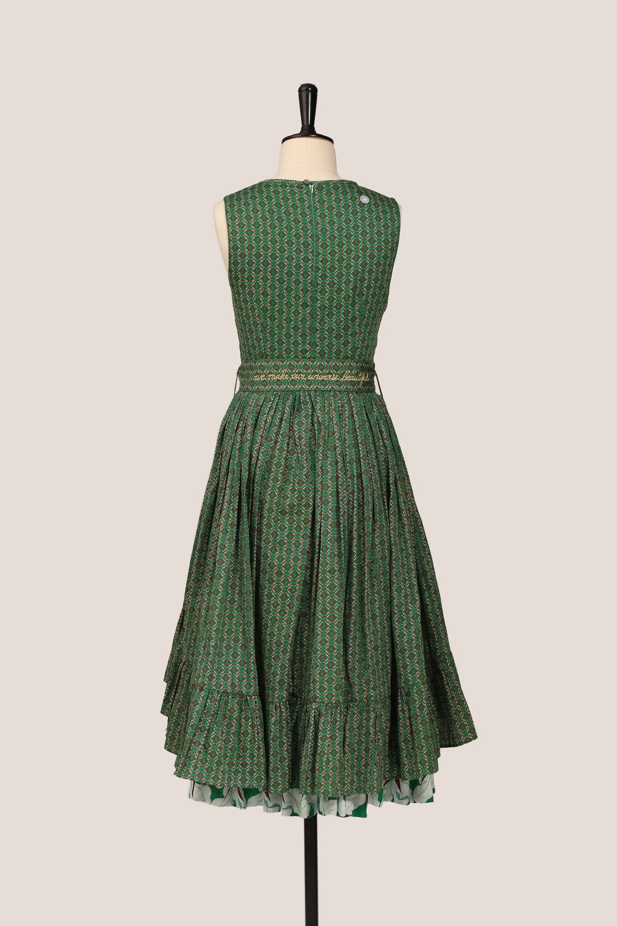 Frill Dress - Orchid Green