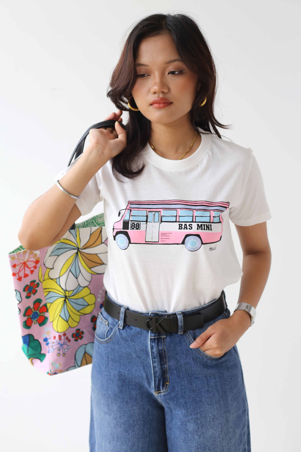 T-shirt Mini Bas White