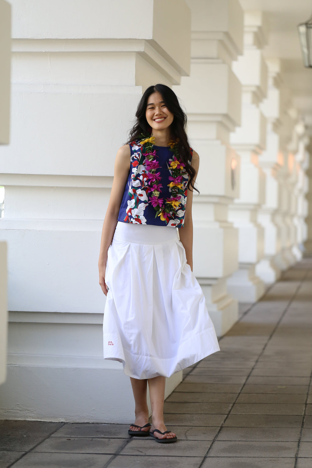 Midi Skirt - White