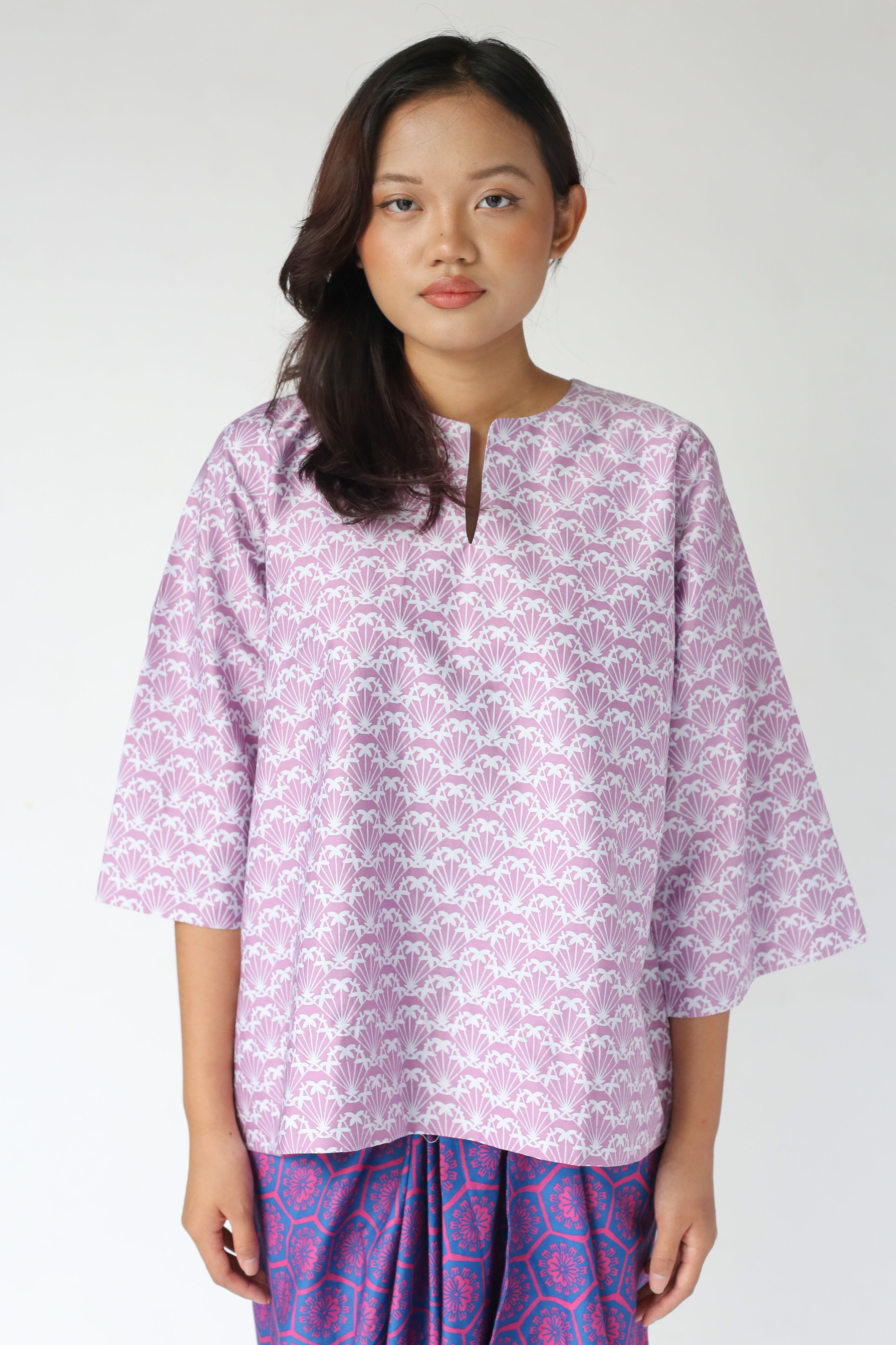 Baju Kedah Ixora Lilac