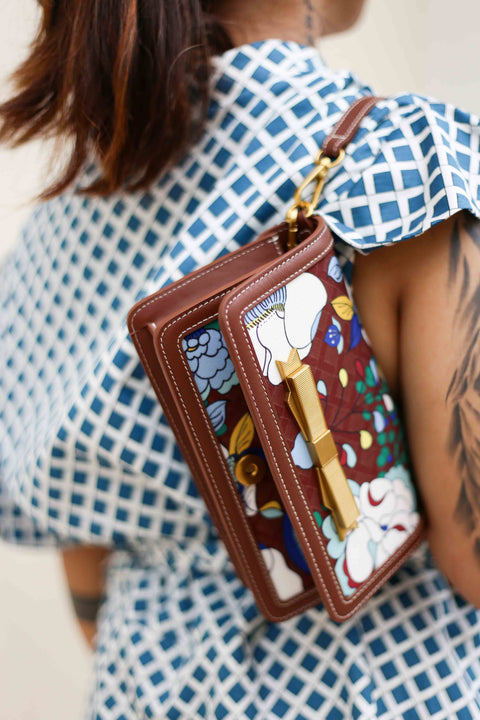 Bella Bag (Leather) - Mandi Bunga Chocolate