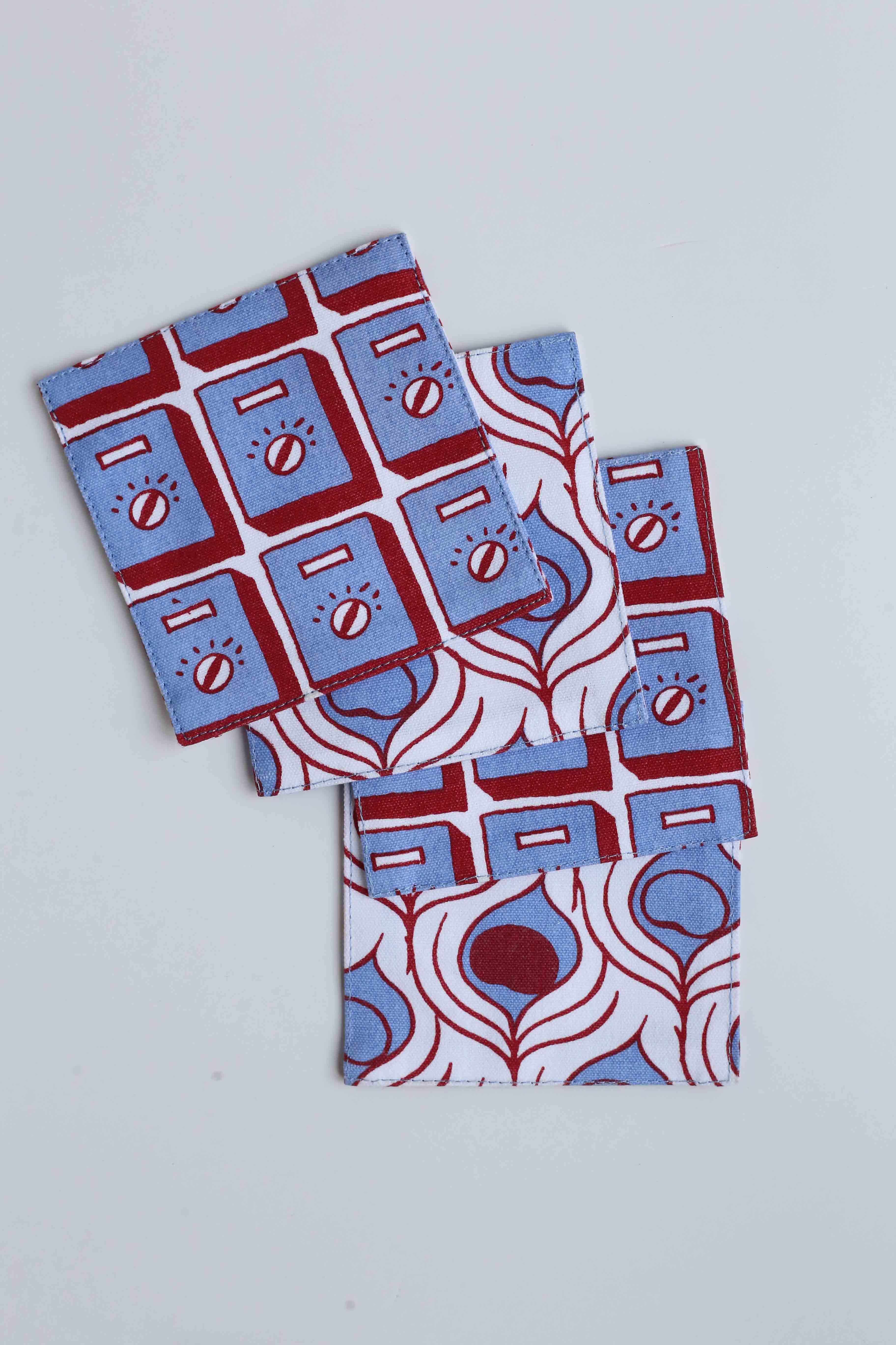 Coaster - Switch Kipas & Peacock Pride (set of 4)