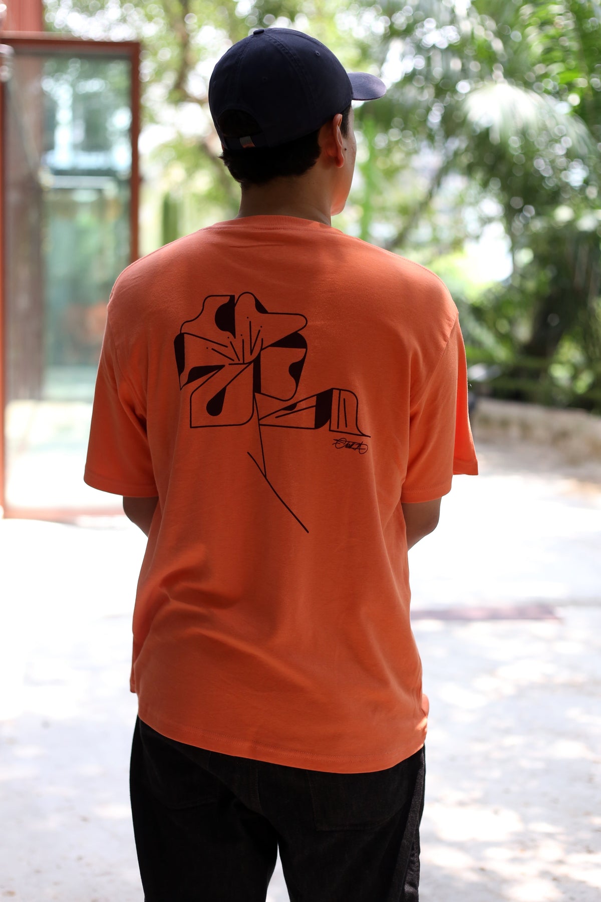 T-Shirt Heaven Lotus  - Orange