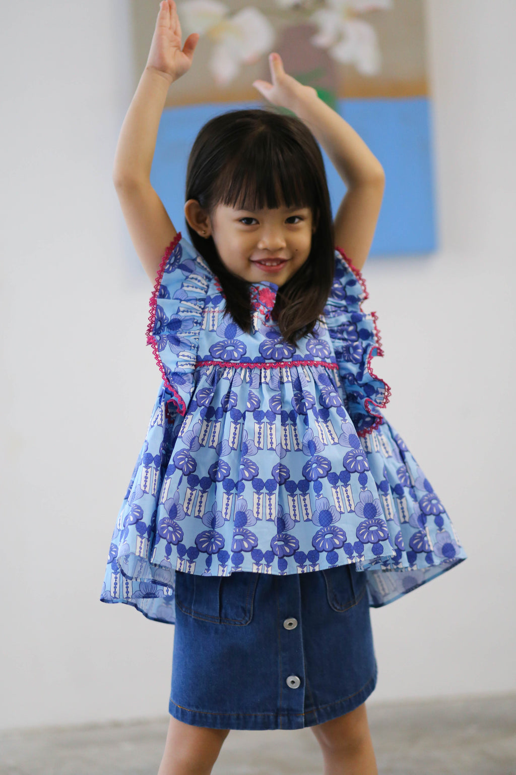 Girls Jeans Skirt - Blue Denim