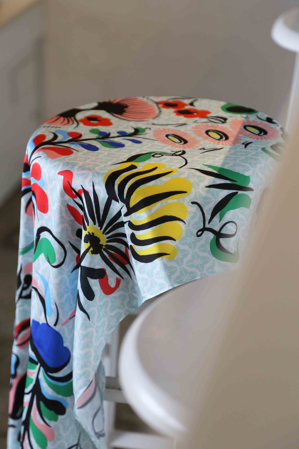 Kokeshi Flower Scarf