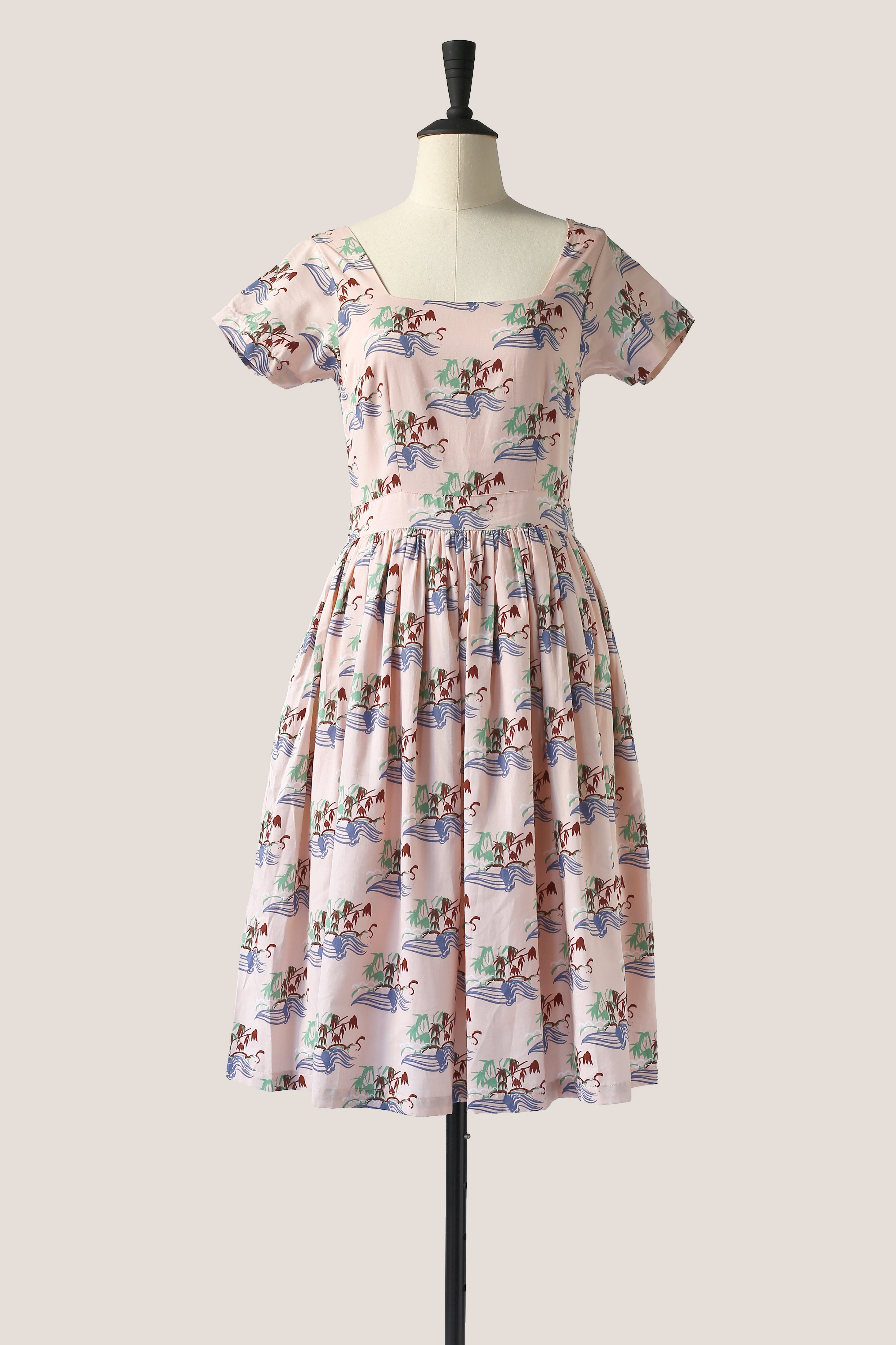 Aloha Dress - Bamboo Sticks