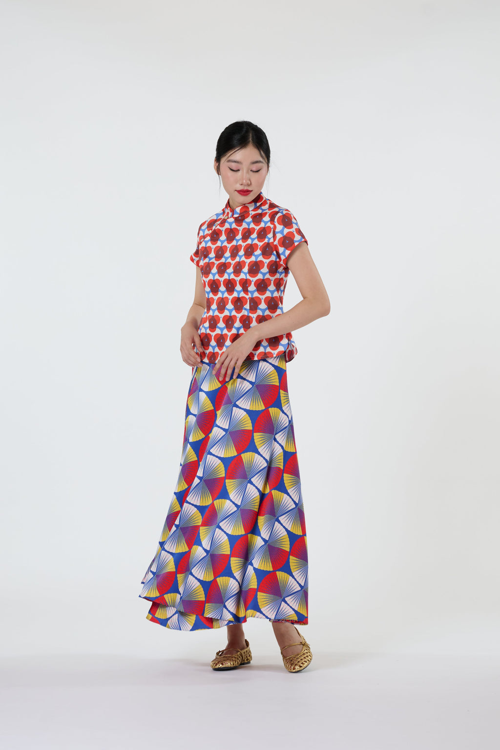 Wrap Skirt - Light & Bright Firecracker