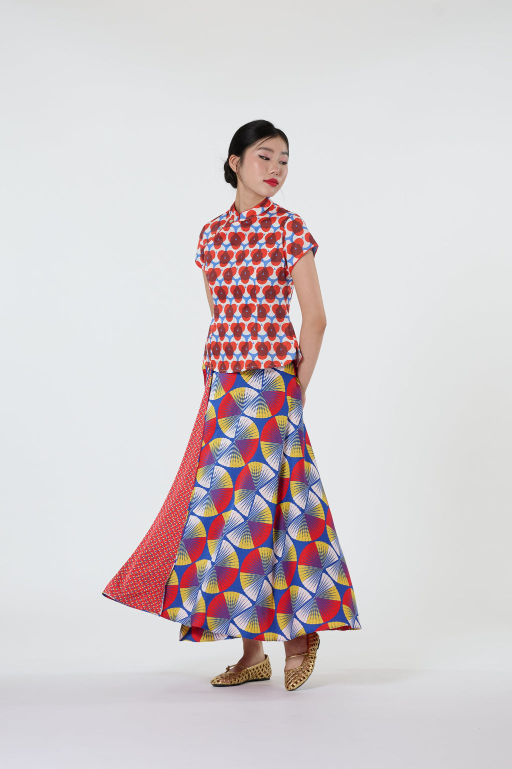 Wrap Skirt - Light & Bright Firecracker