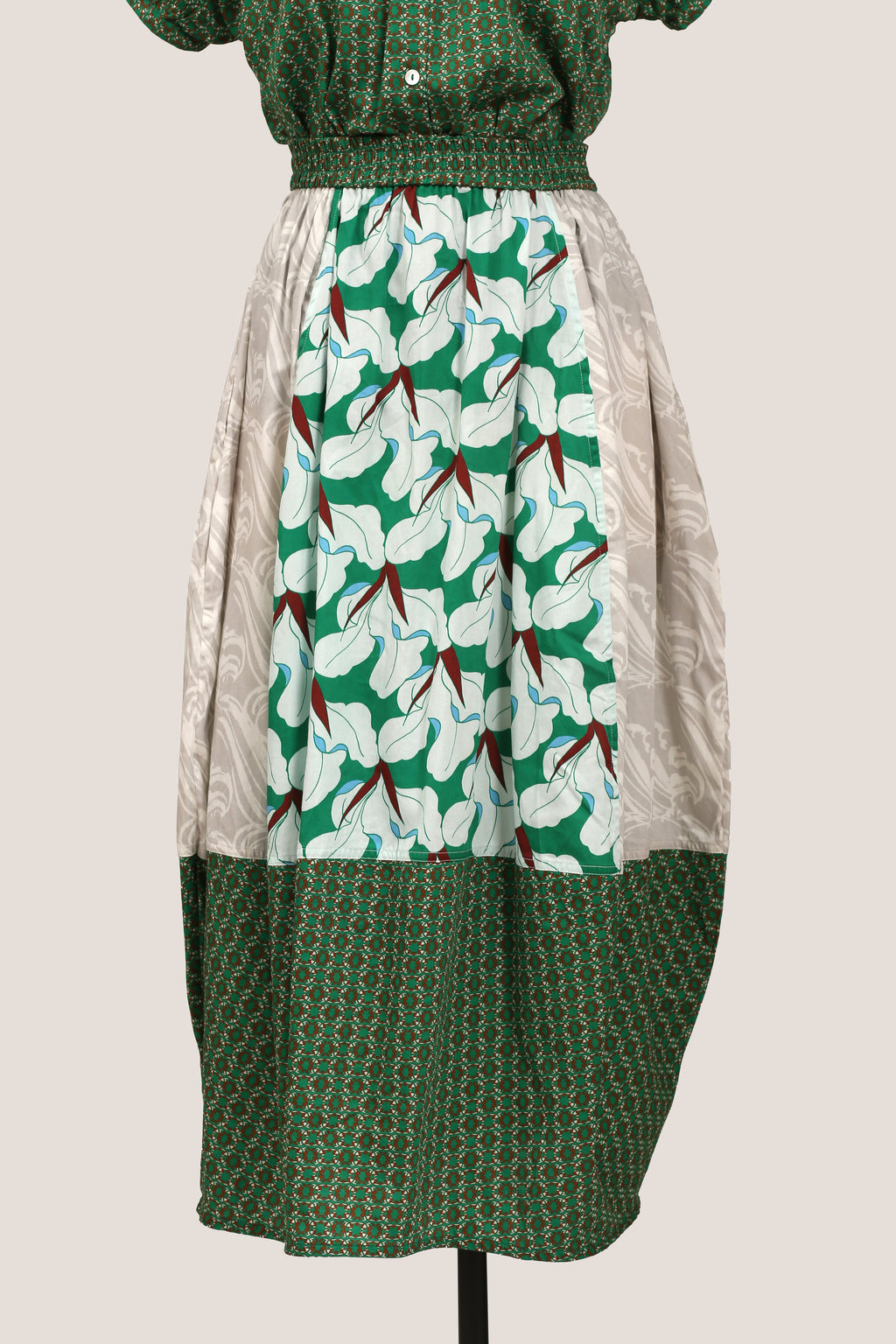 Balloon Skirt - Orchid Green