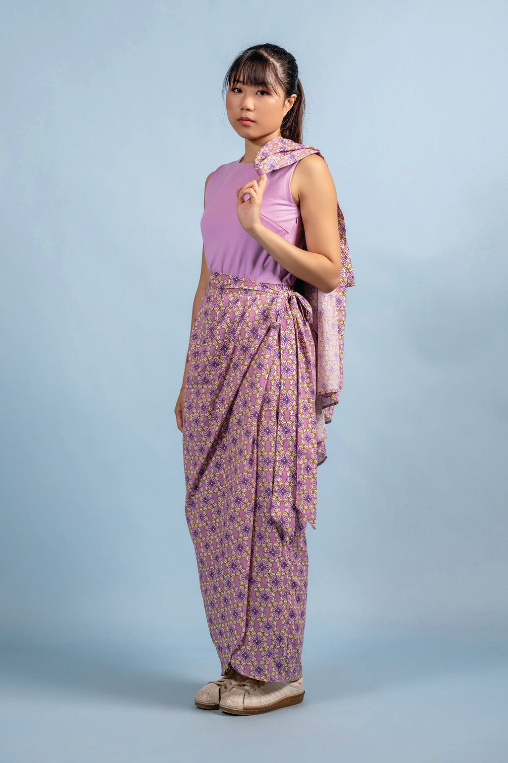 Kimono Kebaya - Paper Petals Lavender (Top only)