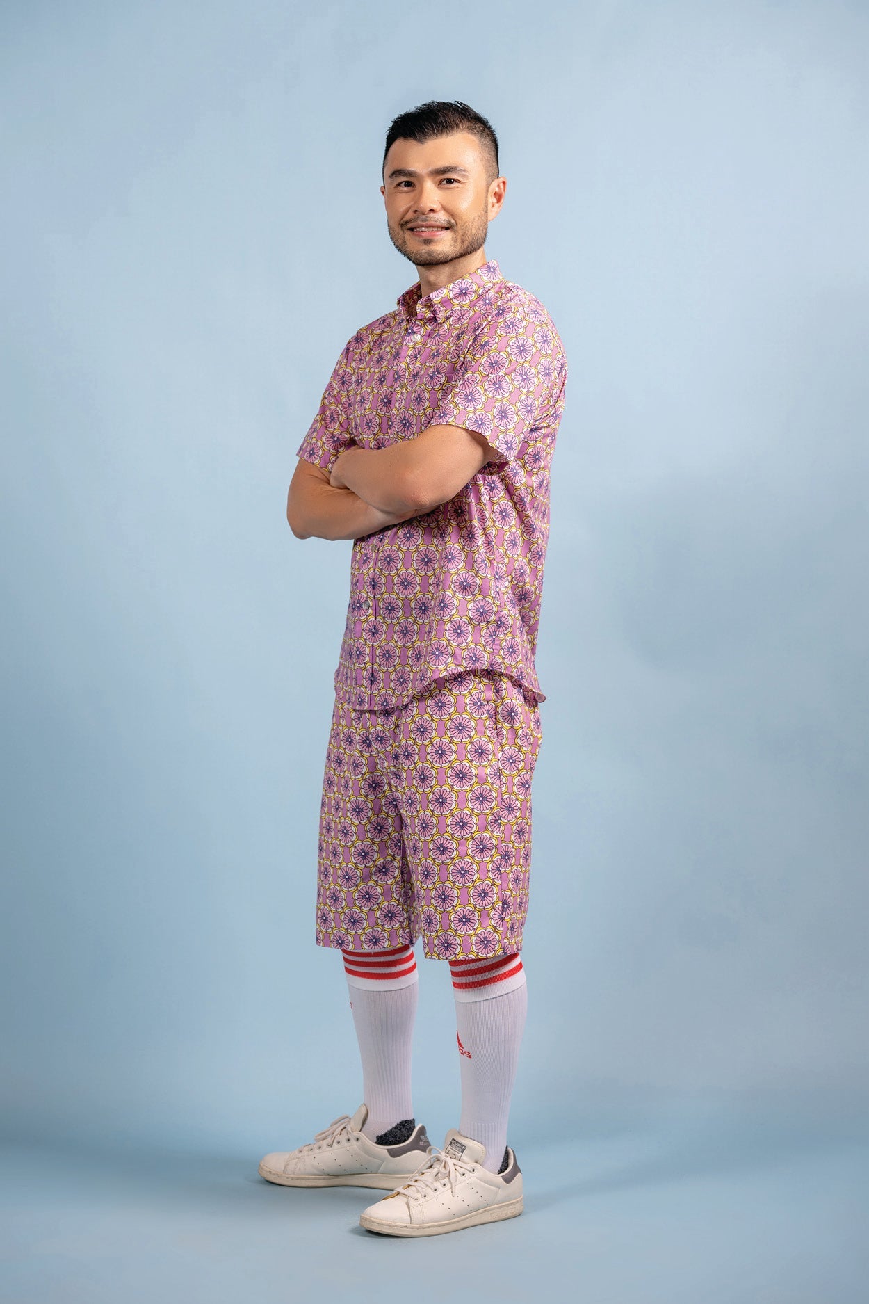 Men's Shorts - Paper Petals Lavender