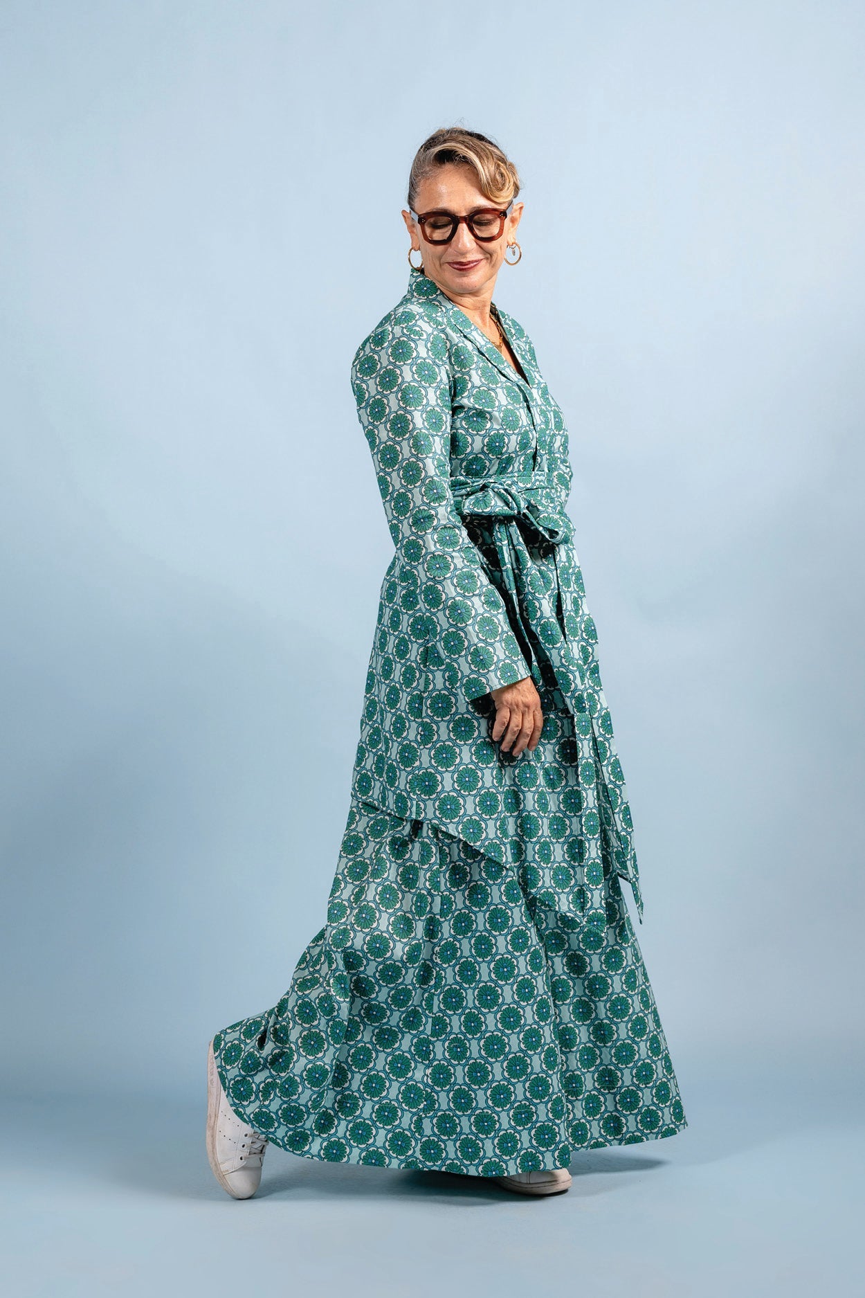 Who’s Wearing The Kebarung - Paper Patels Celadon (Top only)