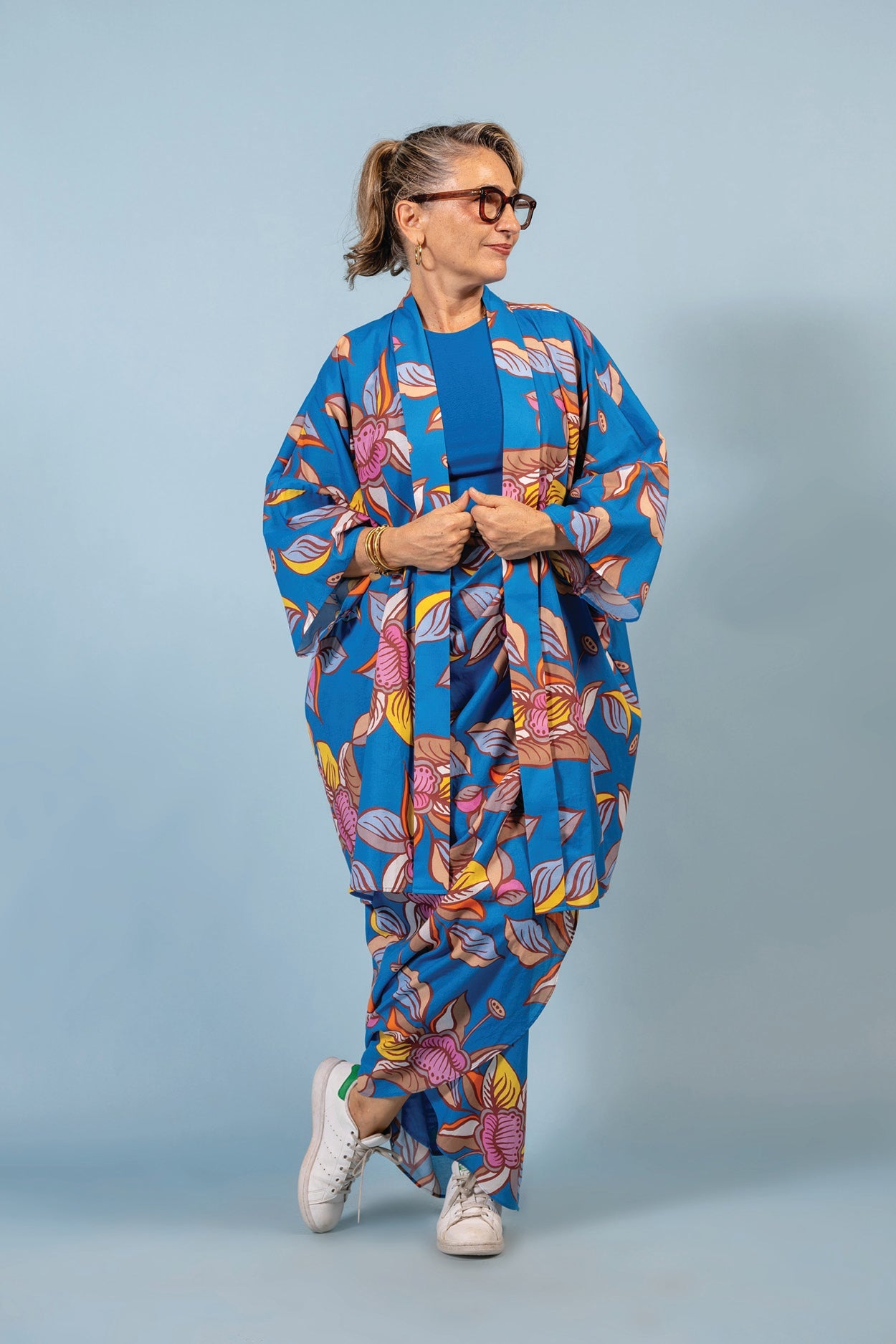 Kimono Kebaya - Oolong Blue (Top only)