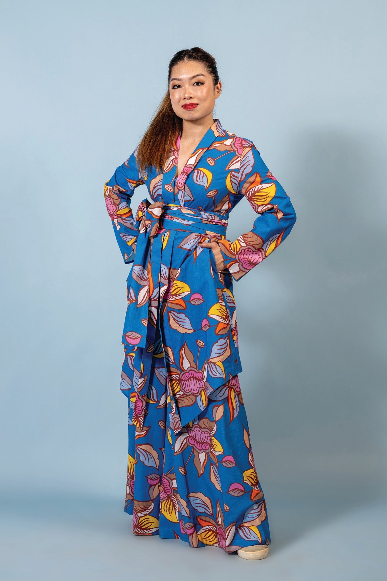 Who’s Wearing The Kebarung - Oolong Blue  (Top only)
